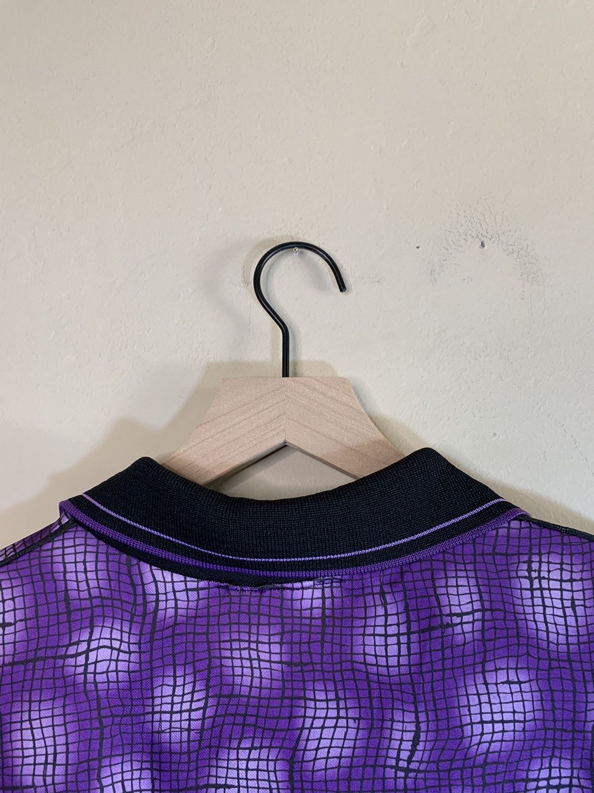 Vintage *RARE* Vintage Fractal Warped Grid AOP USA-Made Jersey - L Size US L / EU 52-54 / 3 - 5 Thumbnail
