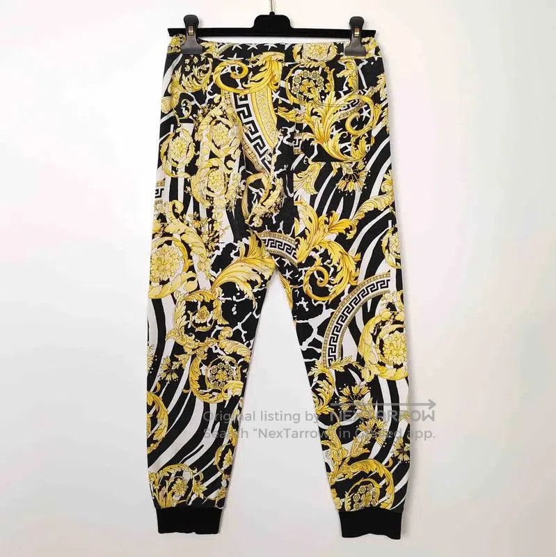 Versace Versace Black Cotton Casual Pants . Size 23" - 2 Thumbnail