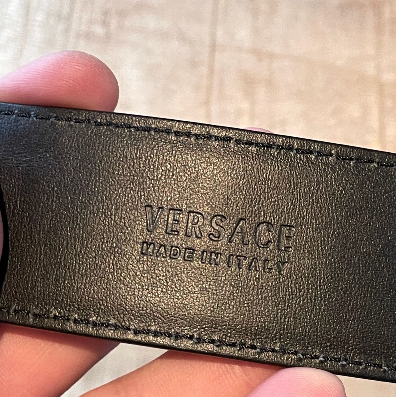 Versace Versace Barocco Hibiscus Print Medusa Buckle Belt Size ONE SIZE - 7 Thumbnail