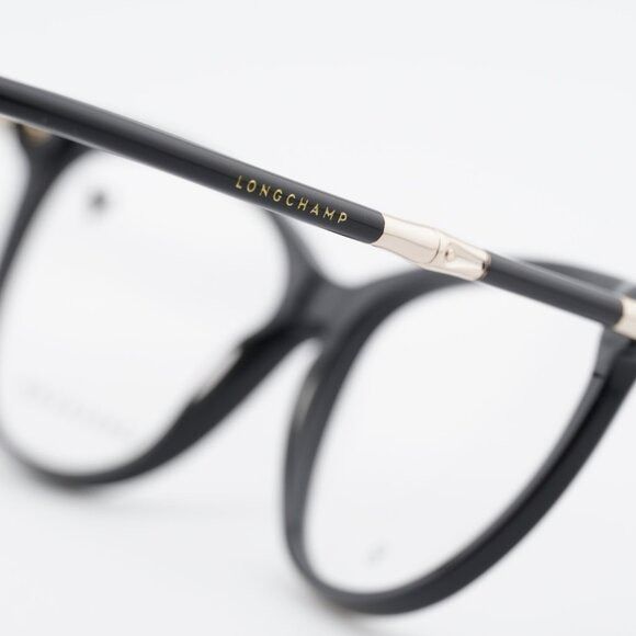 Longchamp Longchamp LO2727 001 Eyeglasses Black/Gold 54mm Cat Eye Fram Size ONE SIZE - 10 Thumbnail