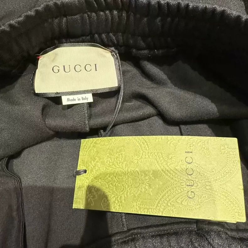 Gucci Gucci Size XL Classic black side label logo trousers suze X Size US 30 / EU 46 - 4 Thumbnail