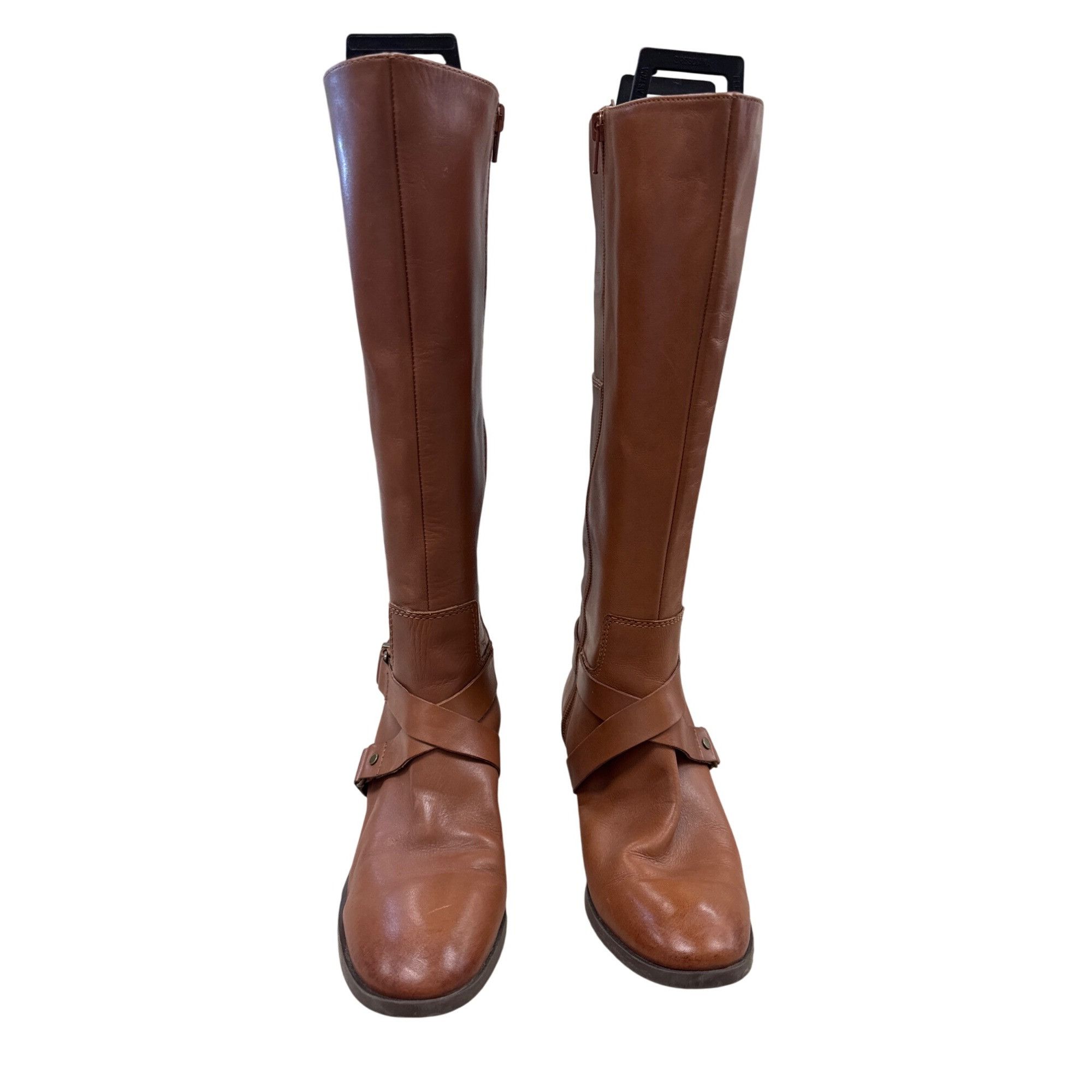 Nine West Nine West Womens Brown Knee-High Riding Leather Boots 6.5M S Size US 6.5 / IT 36.5 - 6 Thumbnail