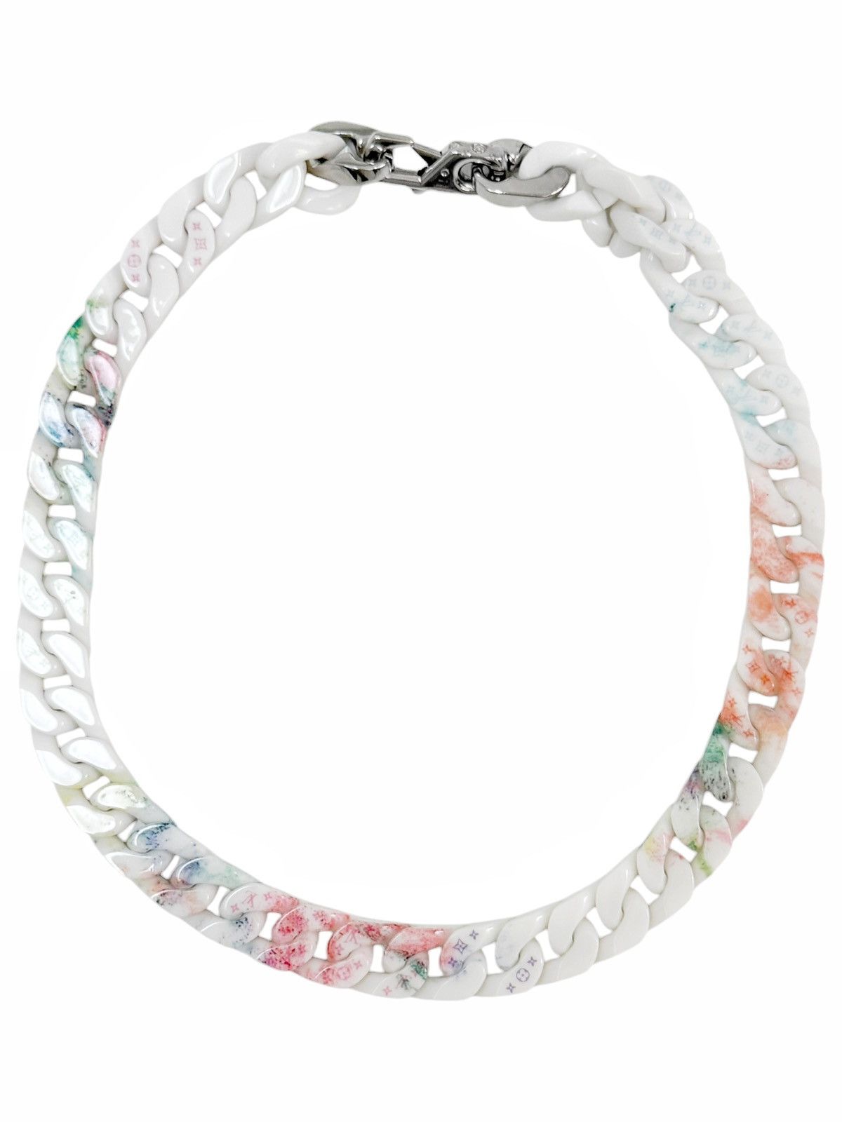 Louis Vuitton RARE Watercolor Pastel Collier Chain Necklace Size ONE SIZE - 2 Thumbnail