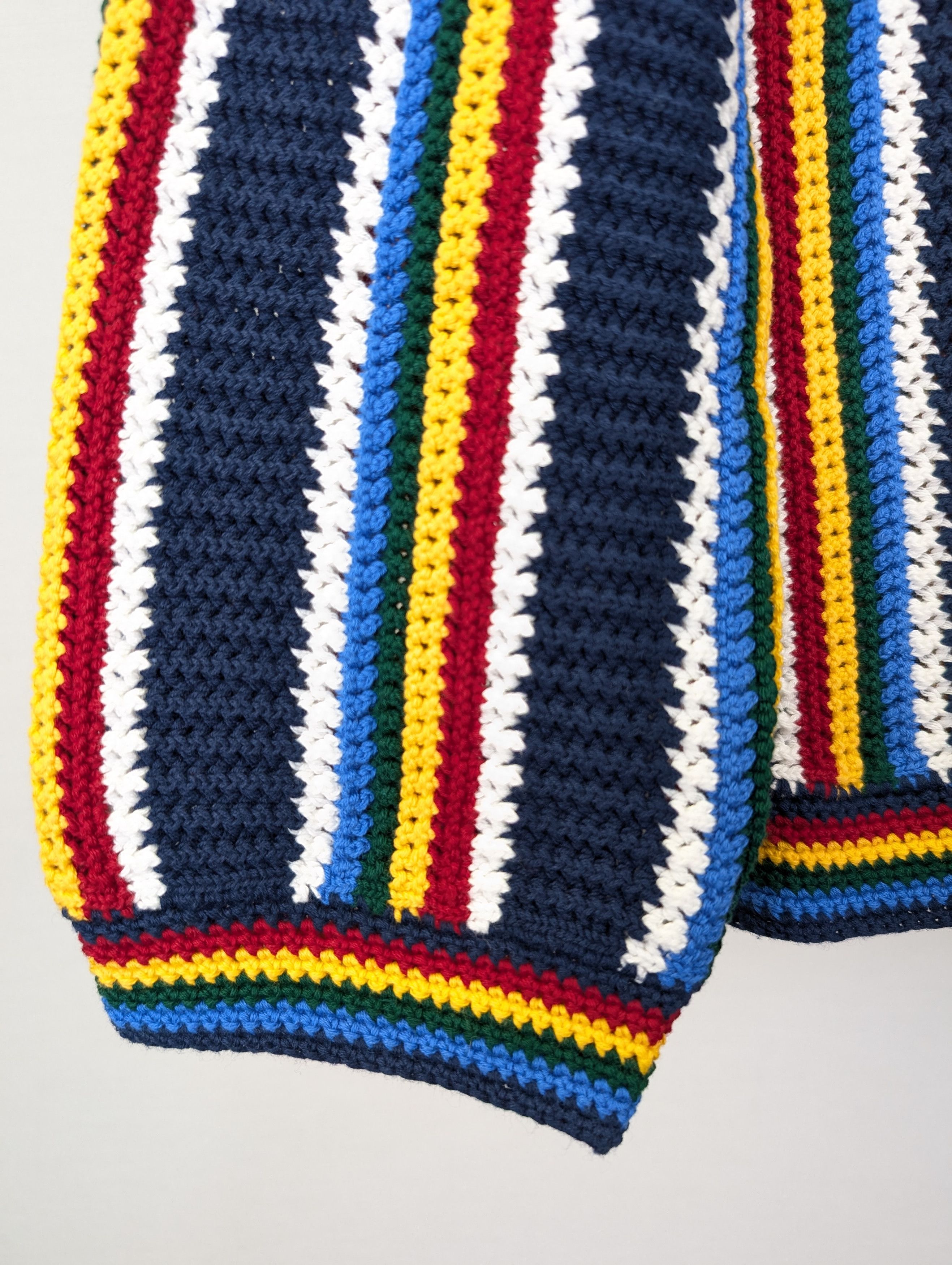 Casablanca o1rshd1 DUP / Cotton Crochet Shacket in Navy Size US XXL / EU 58 / 5 - 9 Thumbnail