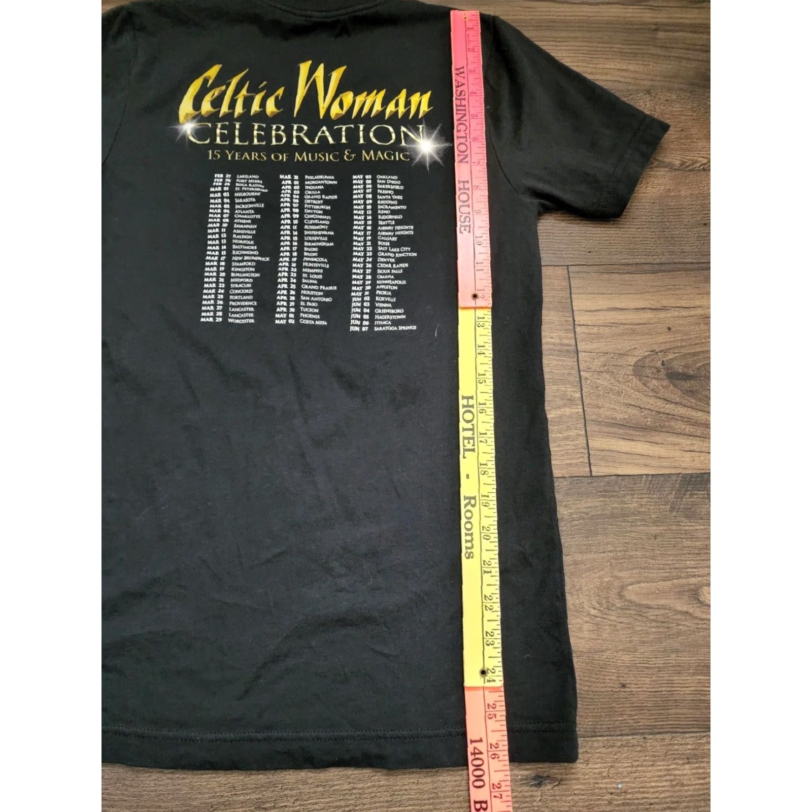 Gildan Celtic Woman 2015 15th Anniversary Concert Tour T-Shirt Adult S Black Double-Sided Gildan Music Unisex Size S / US 4 / IT 40 - 3 Thumbnail