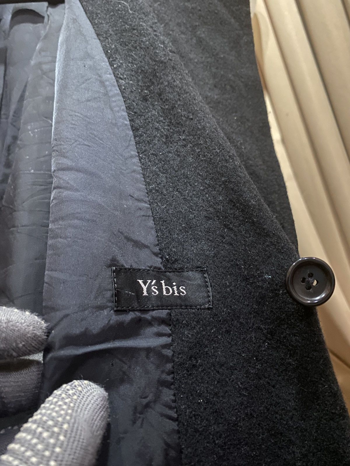 Yohji Yamamoto Y’s bis Japan Black Wool Oversized Cocoon Coat Size M / US 6-8 / IT 42-44 - 6 Thumbnail