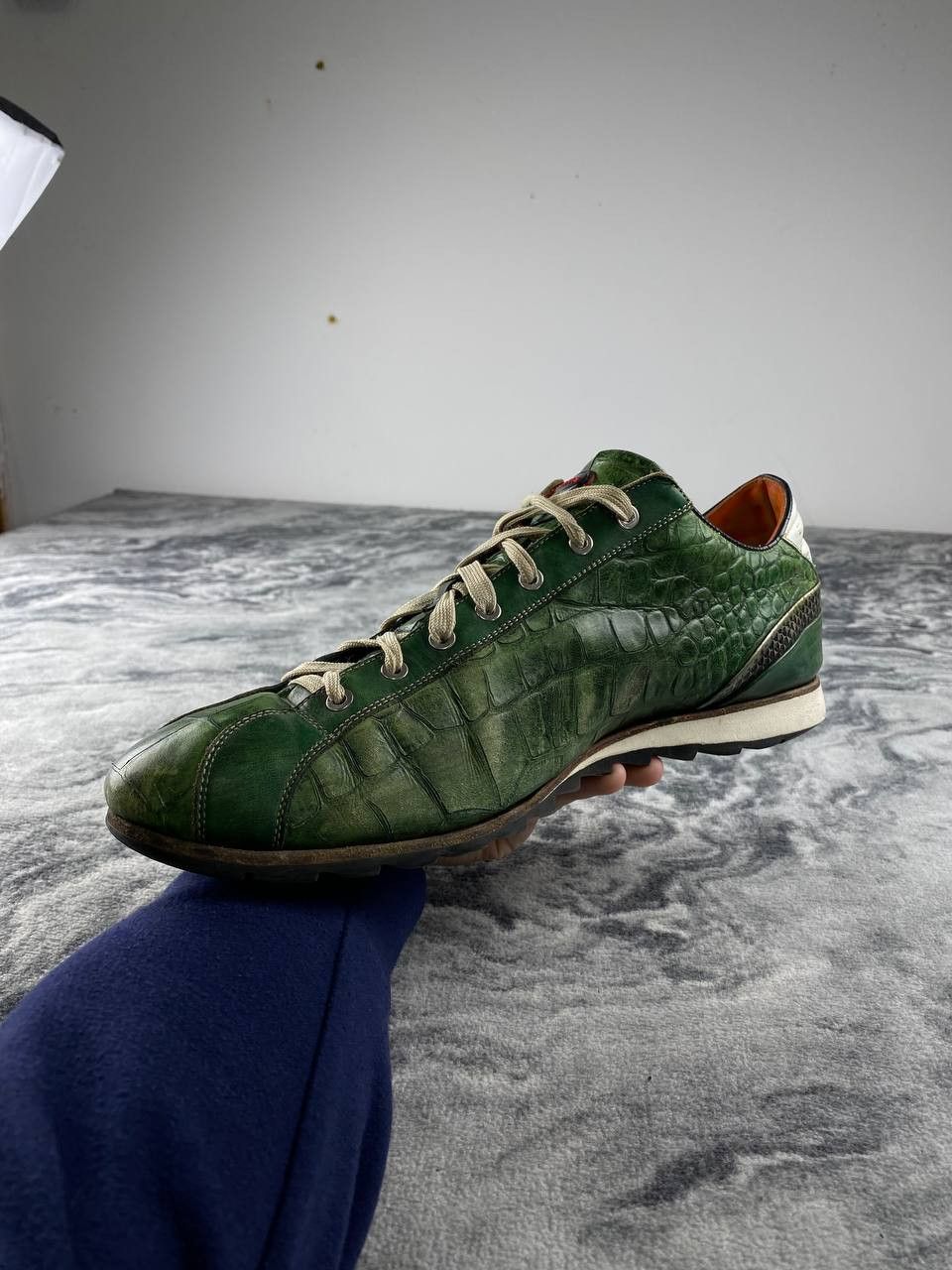 Harris Tweed Harris Lage Trainers Leather Trainers Men Size 11 Green Size US 11 / EU 44 - 5 Thumbnail