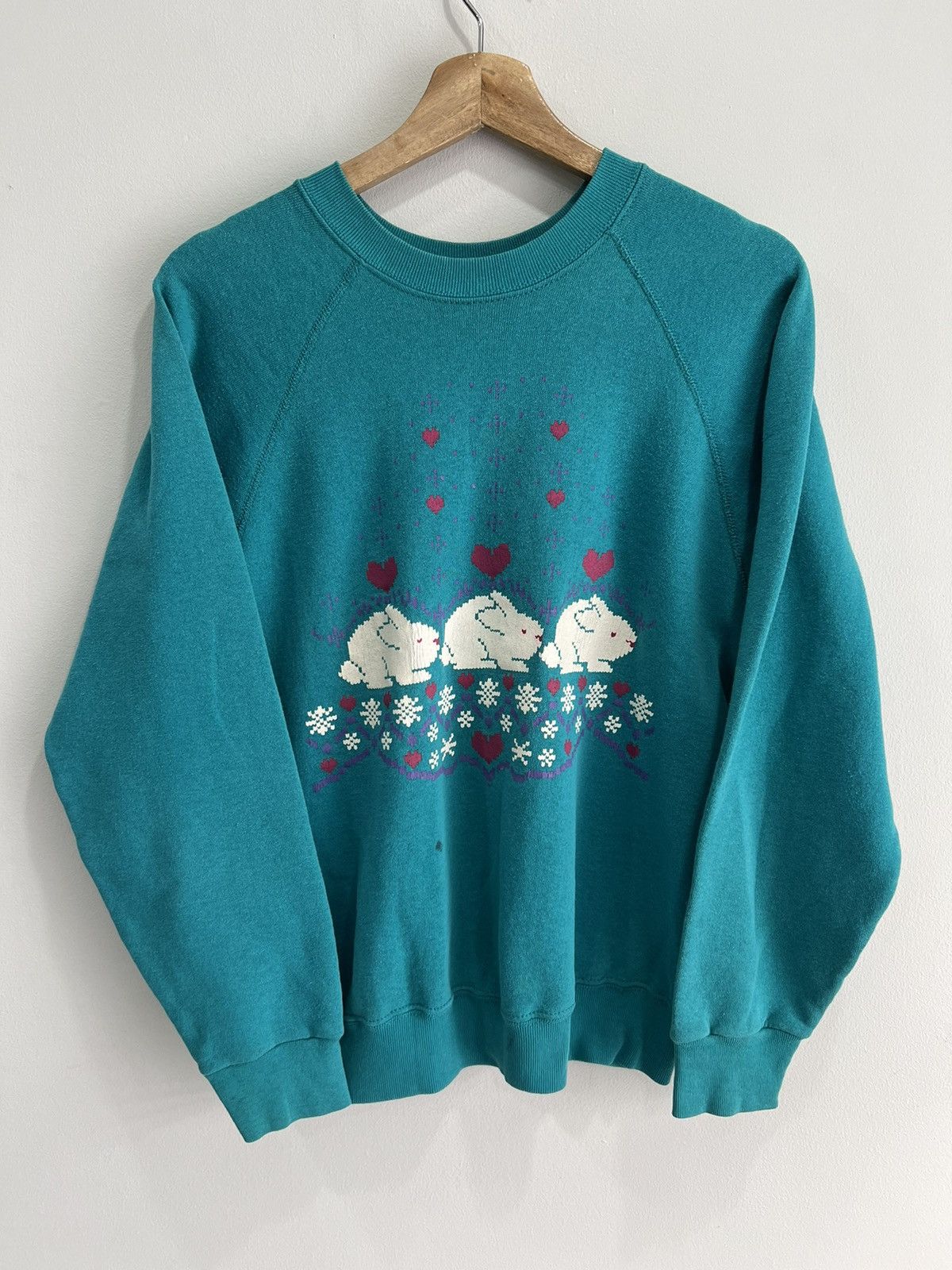 Vintage Vintage Womens Bunny Sweater crewneck grandma Size M / US 6-8 / IT 42-44 - 1 Thumbnail