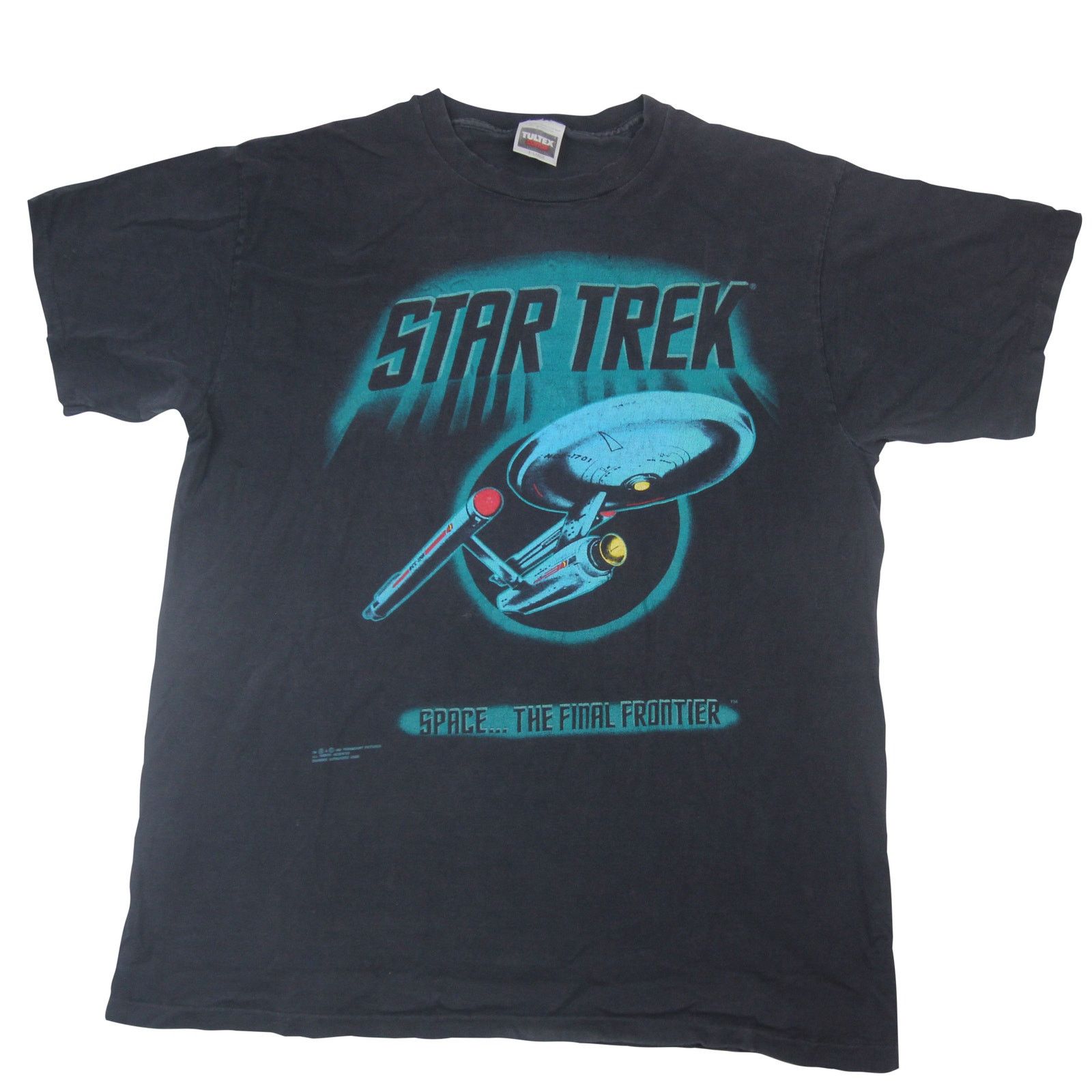 Tultex × Vintage Vintage Star Trek Space..the Final Frontier Graphic T Shirt Size US XL / EU 56 / 4 - 1 Thumbnail
