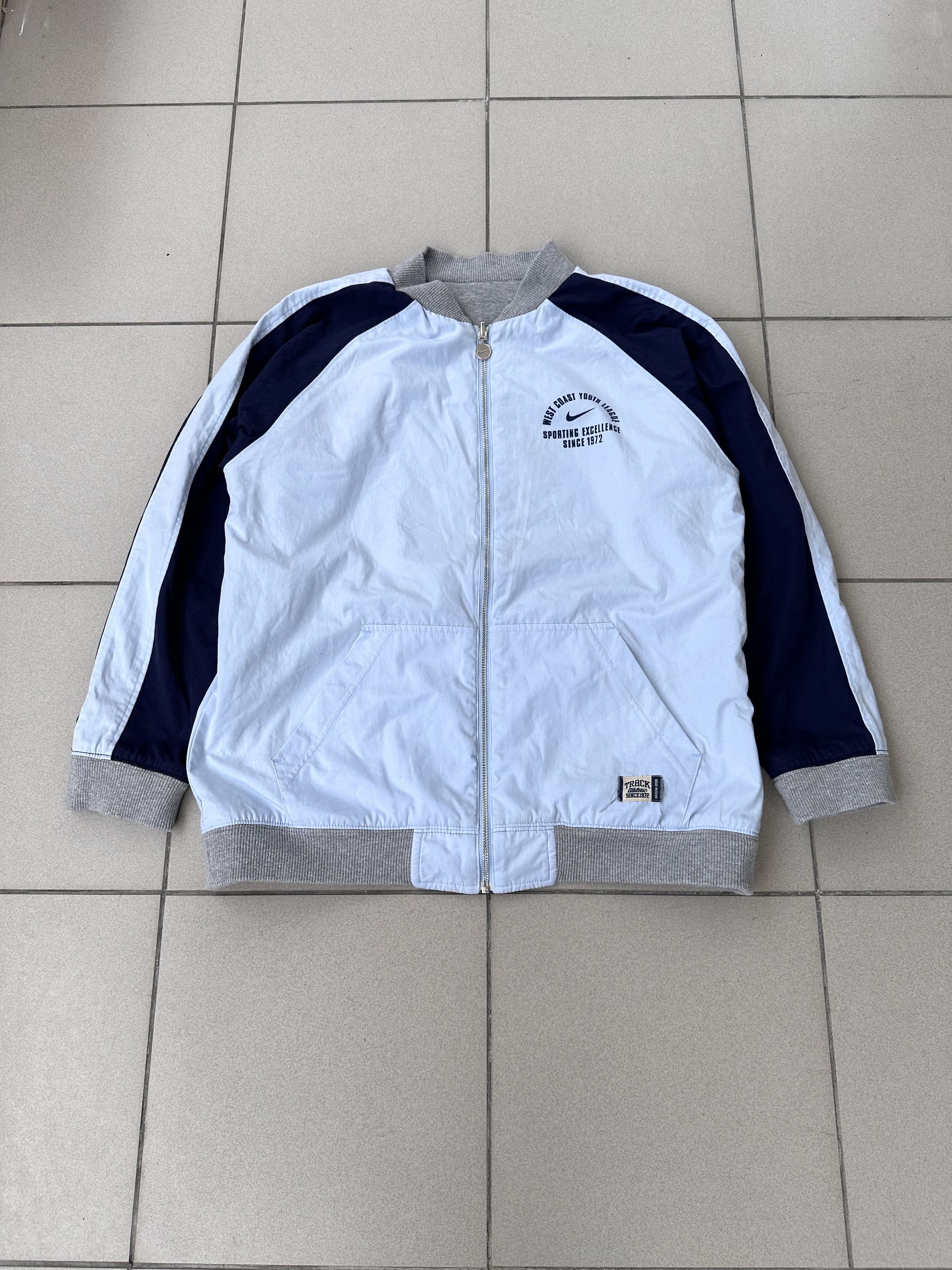 Nike × Vintage Vintage Nike reversible zip sweatshirt West Coast USA Size US S / EU 44-46 / 1 - 4 Thumbnail