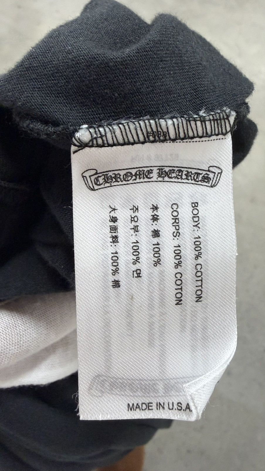 Chrome Hearts RARE! Chrome Hearts Script Neck Logo Long Sleeve T-Shirt Size US XL / EU 56 / 4 - 5 Thumbnail