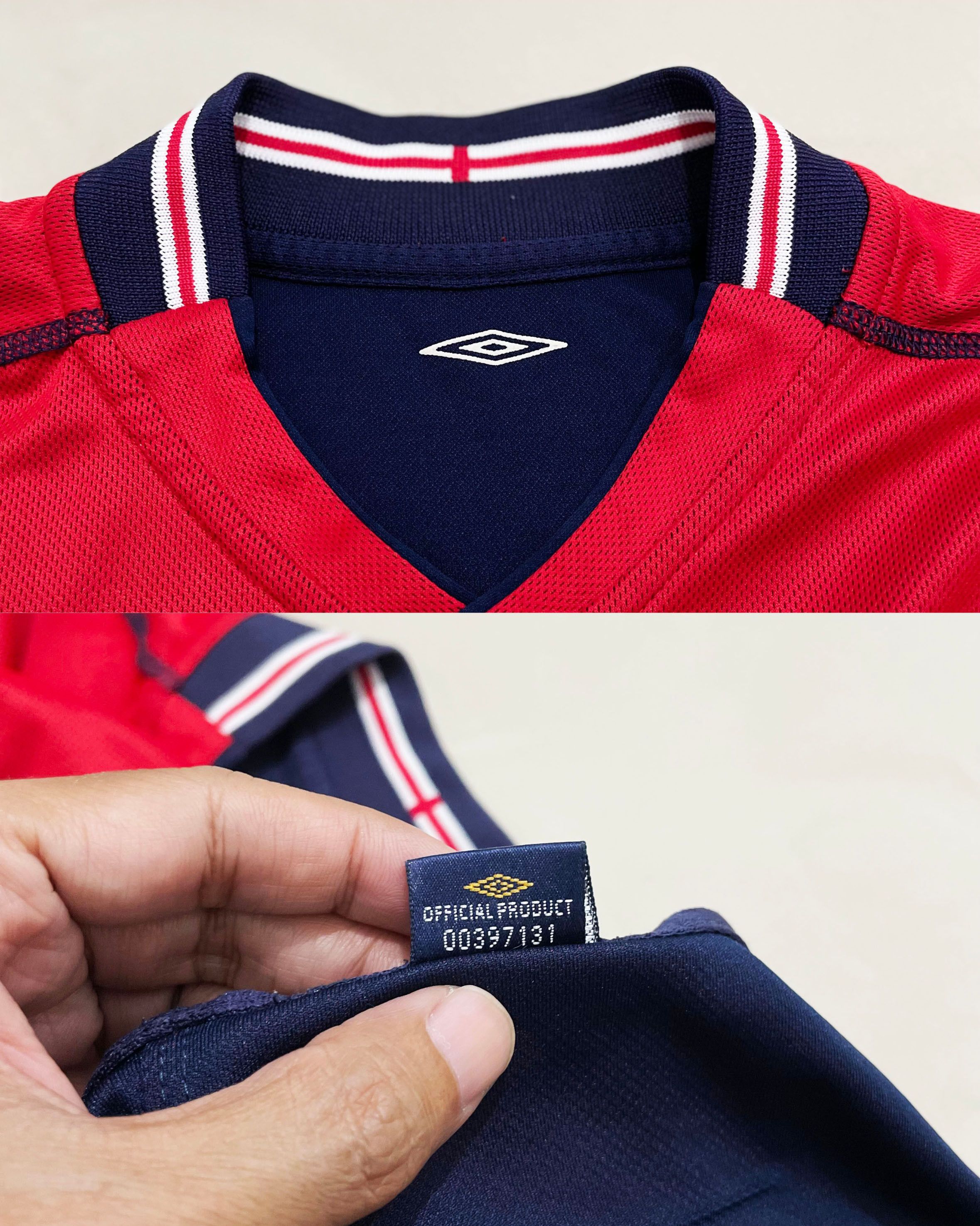 Umbro England Away Kit 2002 2003 2004 Size US M / EU 48-50 / 2 - 7 Thumbnail