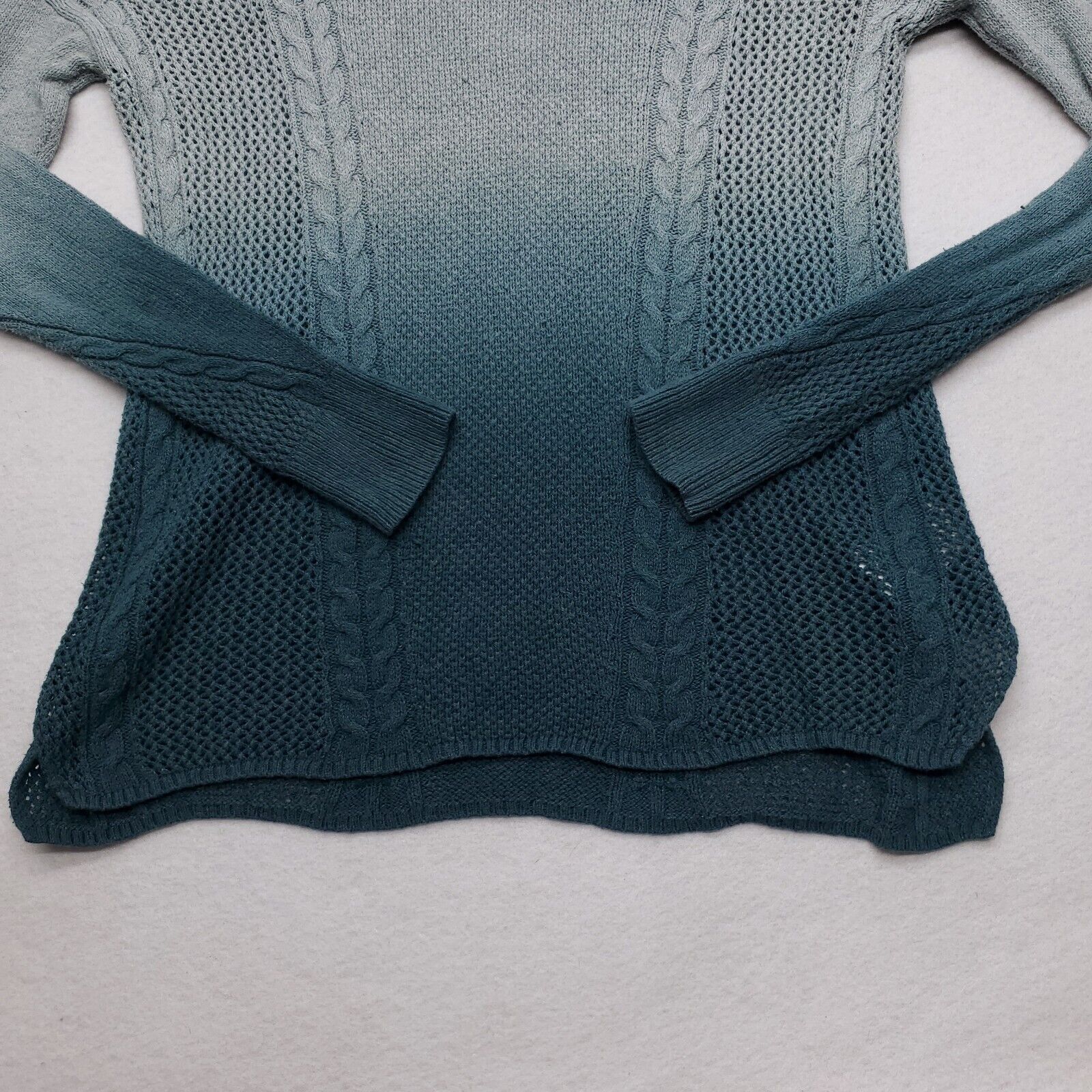 American Eagle Outfitters American Eagle Pullover Cotton Sweater Womens Size XS Green Size XS / US 0-2 / IT 36-38 - 4 Thumbnail