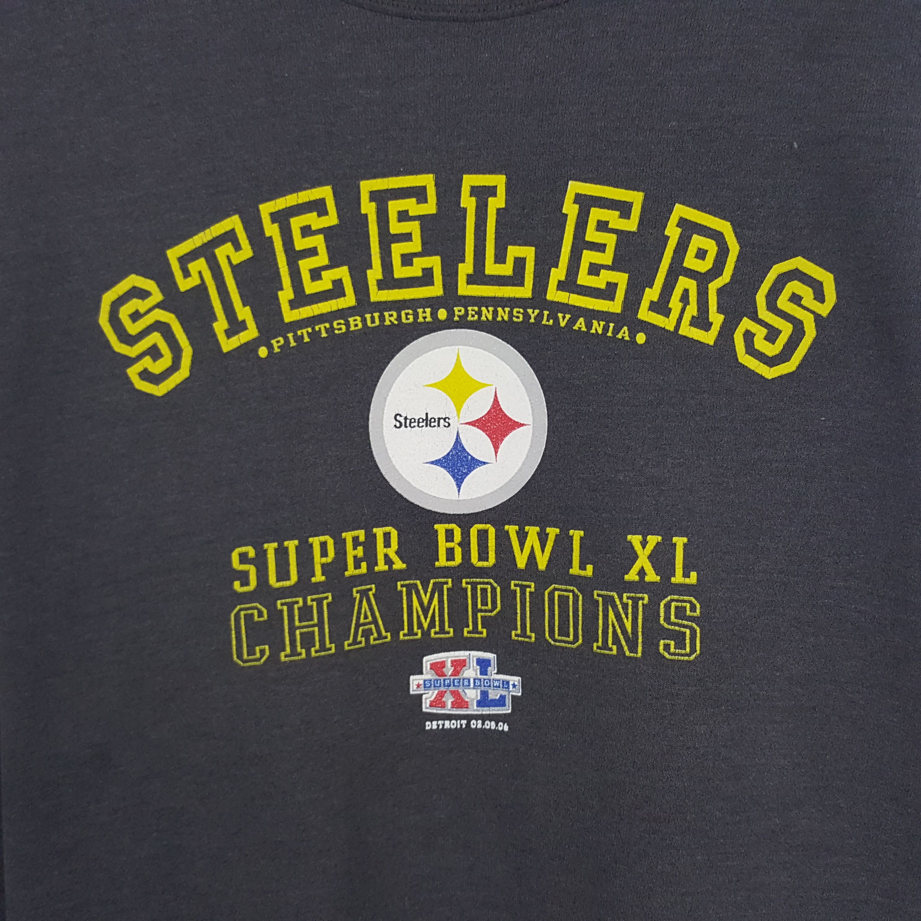 Lee × Vintage Vintage Lee x Steelers Super Bowl XL Champions Sweatshirt Size US XXL / EU 58 / 5 - 2 Thumbnail