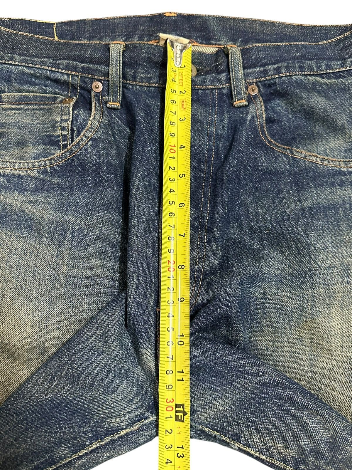 Japanese Brand Vintage Japan Post O’All Selvedge Mud Wash Style Jeans Size US 30 / EU 46 - 17 Thumbnail