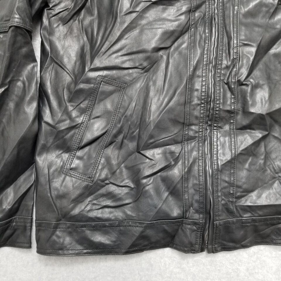 BKE BKE Jacket Womens Large Black Pockets Zip Polyurethane Size L / US 10 / IT 46 - 8 Thumbnail