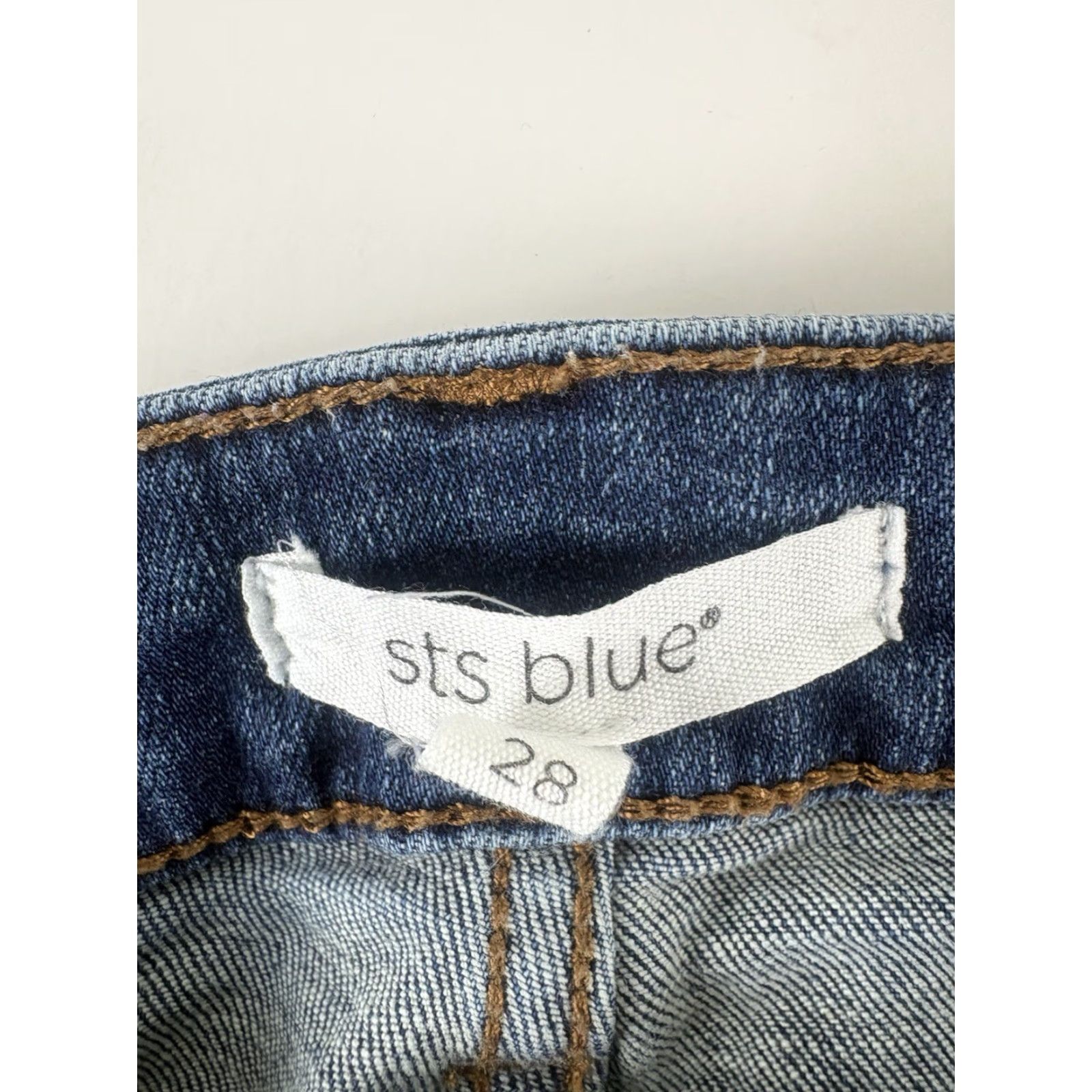Vintage Sts Blue Dk Faded Wash Boyfriend Short Cutoffs Womens Size 28 Size 28" / US 6 / IT 42 - 3 Thumbnail
