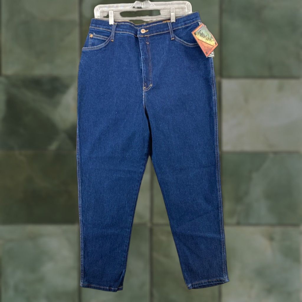 Vintage Action West High Rise Bootcut Jeans Womens 18 Stretch Dark Wash Denim Blue Size 40" / US 18 - 1 Thumbnail