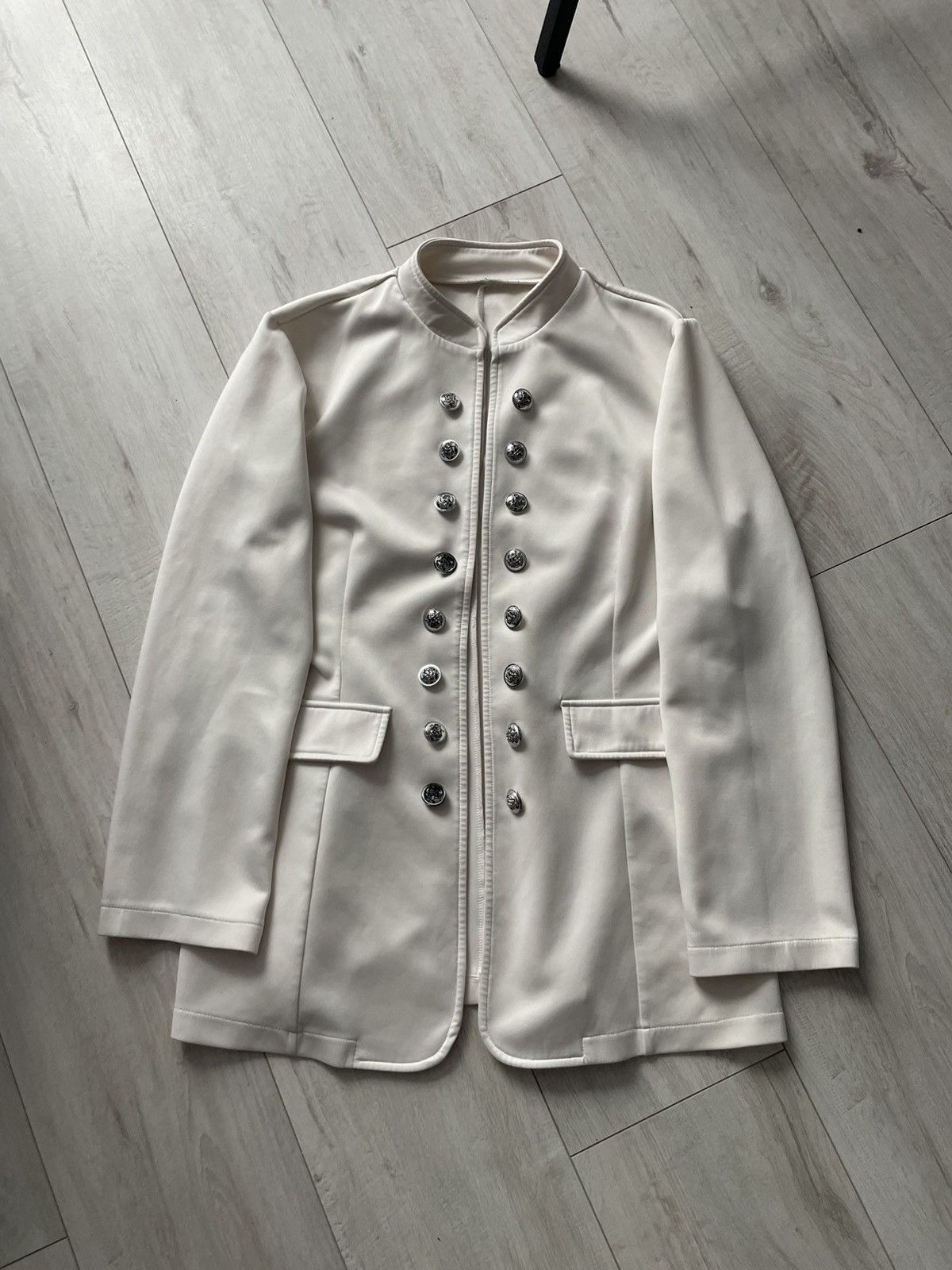 Other Avant Garde 00’s Hussar Napoleon Y2K White Blazer Jacket Size L / US 10 / IT 46 - 1 Thumbnail