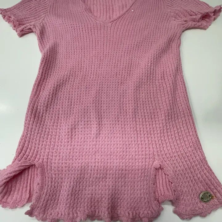 Chanel Chanel Pink Short Sleeve Knit Top Size XS / US 0-2 / IT 36-38 - 7 Thumbnail