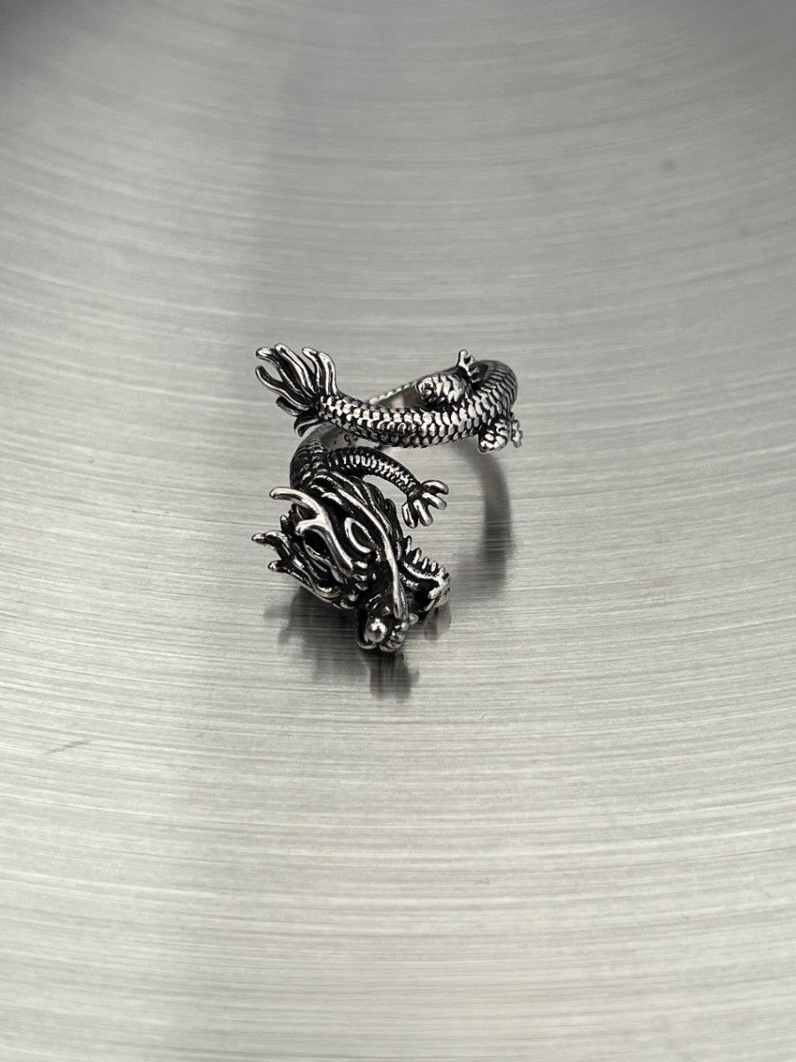 Jewelry × Vintage Stylish silver men's antique ring Size ONE SIZE - 2 Thumbnail