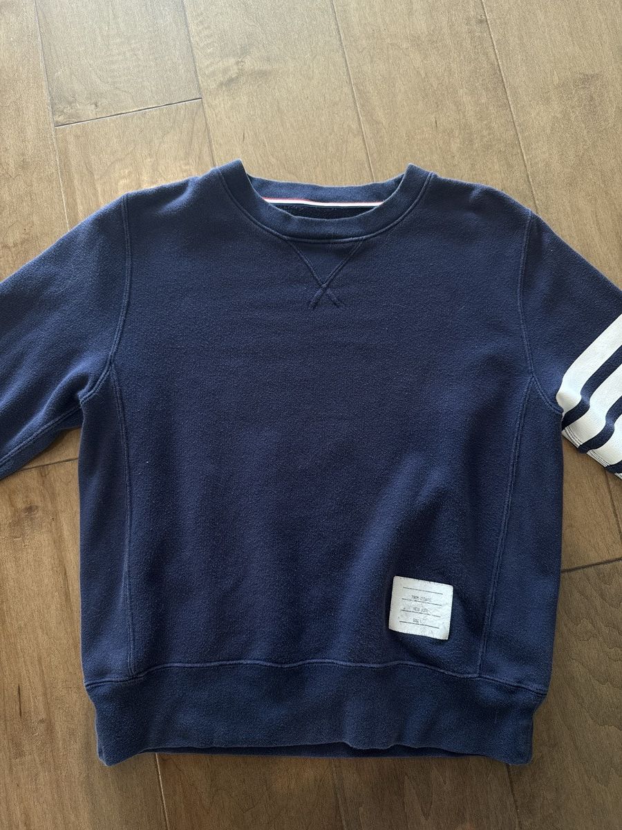 Thom Browne Thom Browne Classic Loopback 4-Bar Sweatshirt Size L / US 10 / IT 46 - 1 Thumbnail