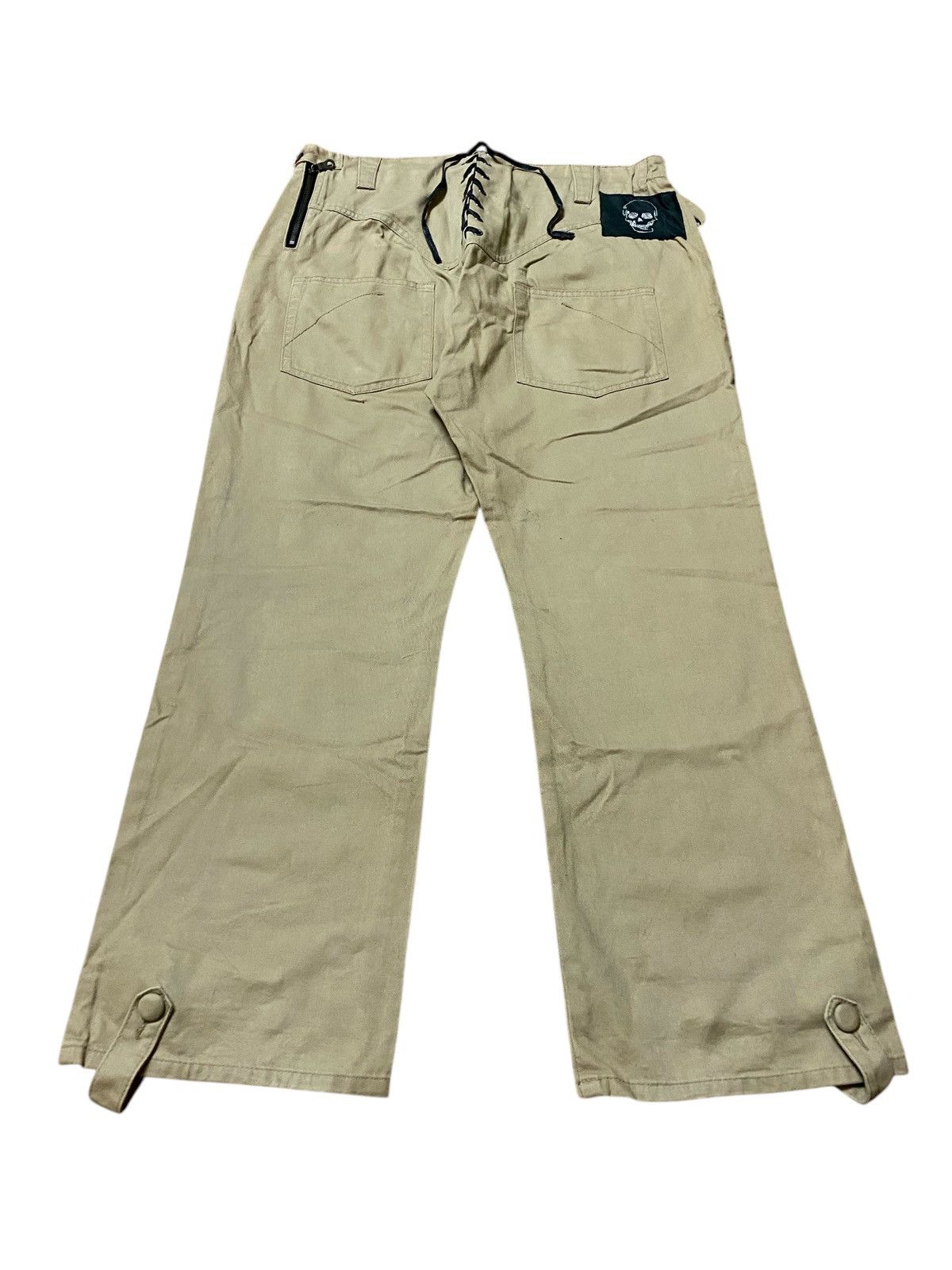 Japanese Brand × PPFM Vintage y2k PPFM Cotton Baggy Wide Leg Pants Streetwear Size US 32 / EU 48 - 1 Thumbnail