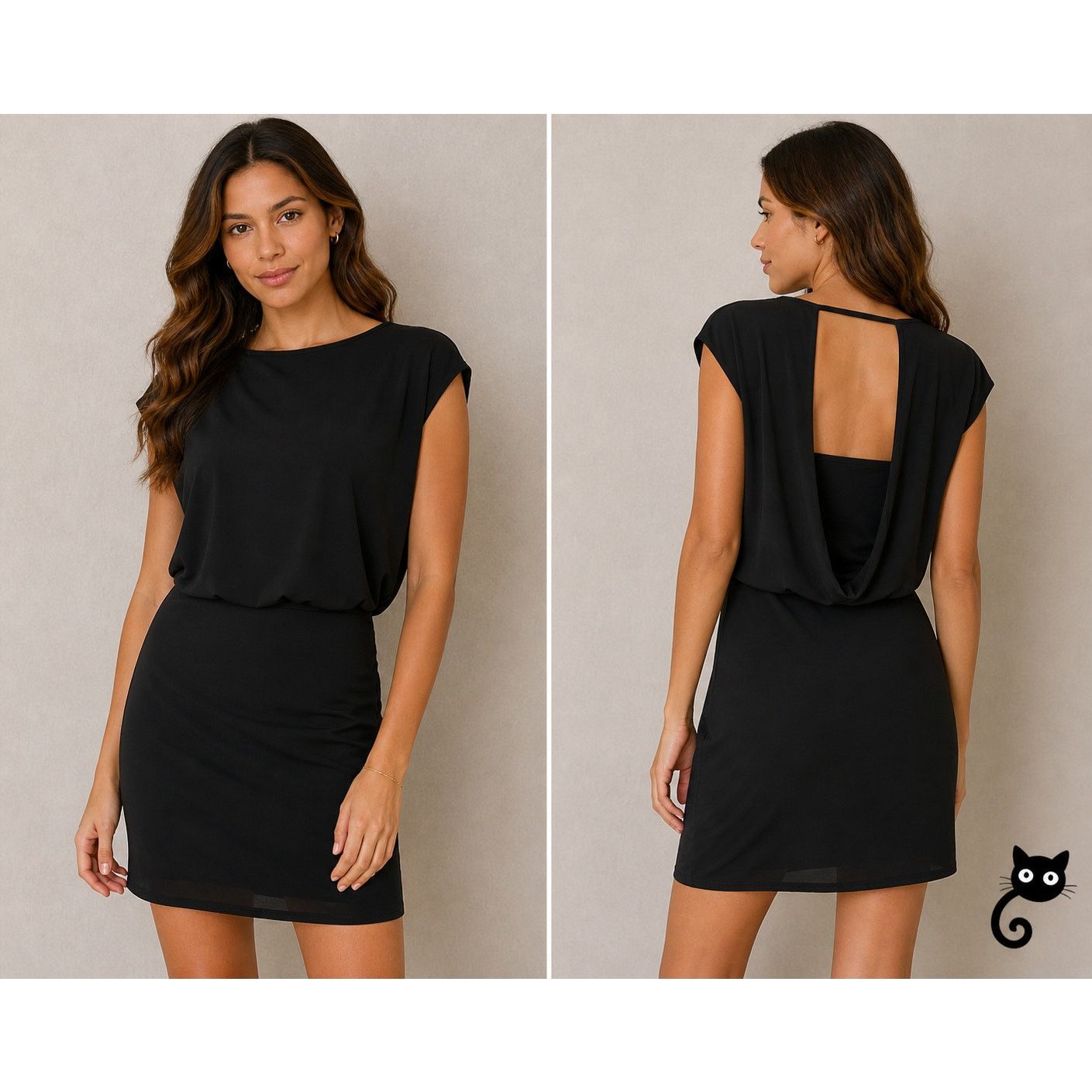 Susana Monaco Susana Monaco Black Fitted Kat Sleeveless Open Back Dress S Size S / US 4 / IT 40 - 3 Thumbnail