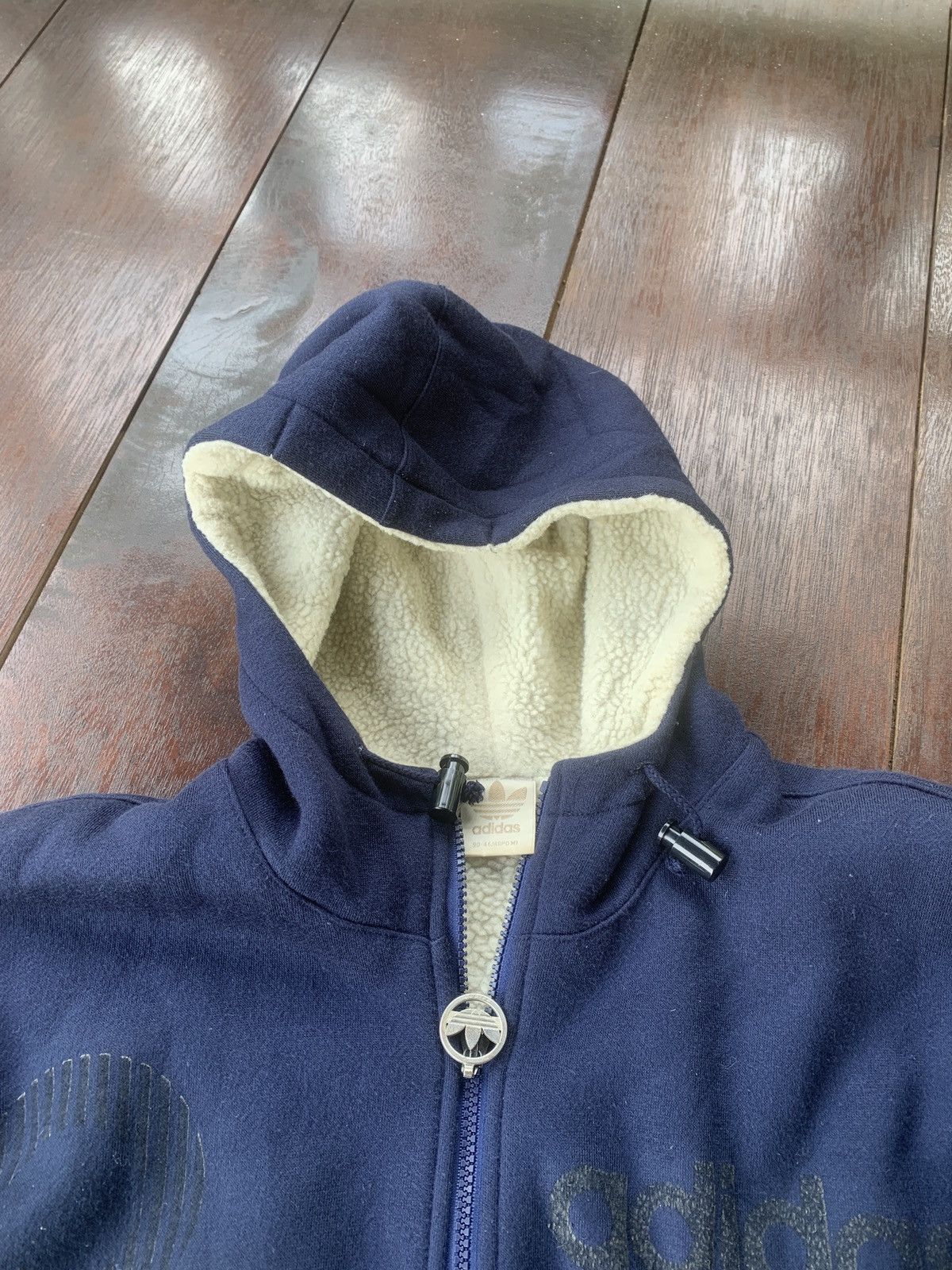 Adidas × Descente × Vintage Vintage Baggy Adidas descente Japan sherpa lined hoodie Size US M / EU 48-50 / 2 - 5 Thumbnail