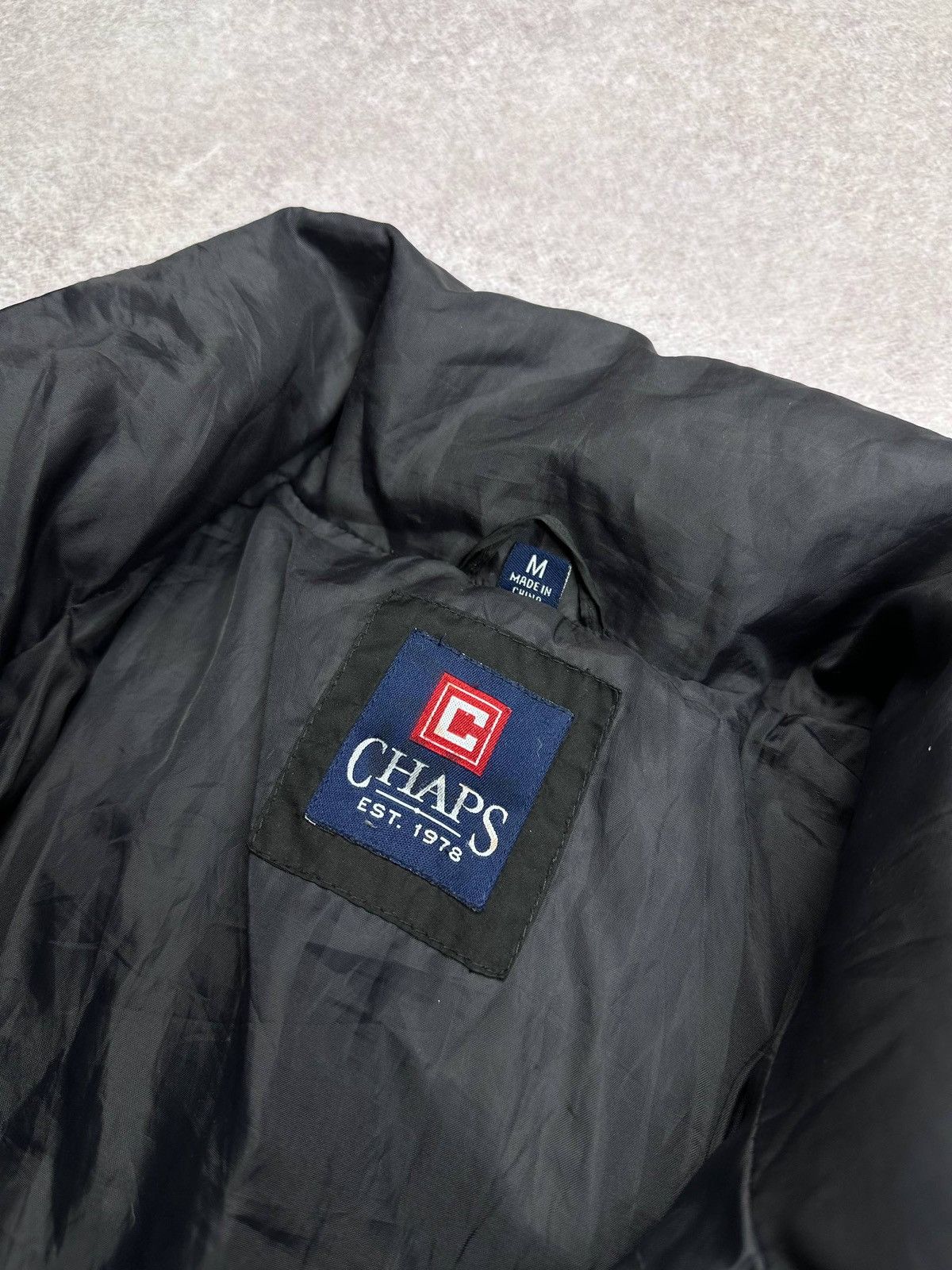 Chaps Vintage Chaps Polo Ralph Lauren Black Puffer Jacket Rare Size US M / EU 48-50 / 2 - 7 Thumbnail