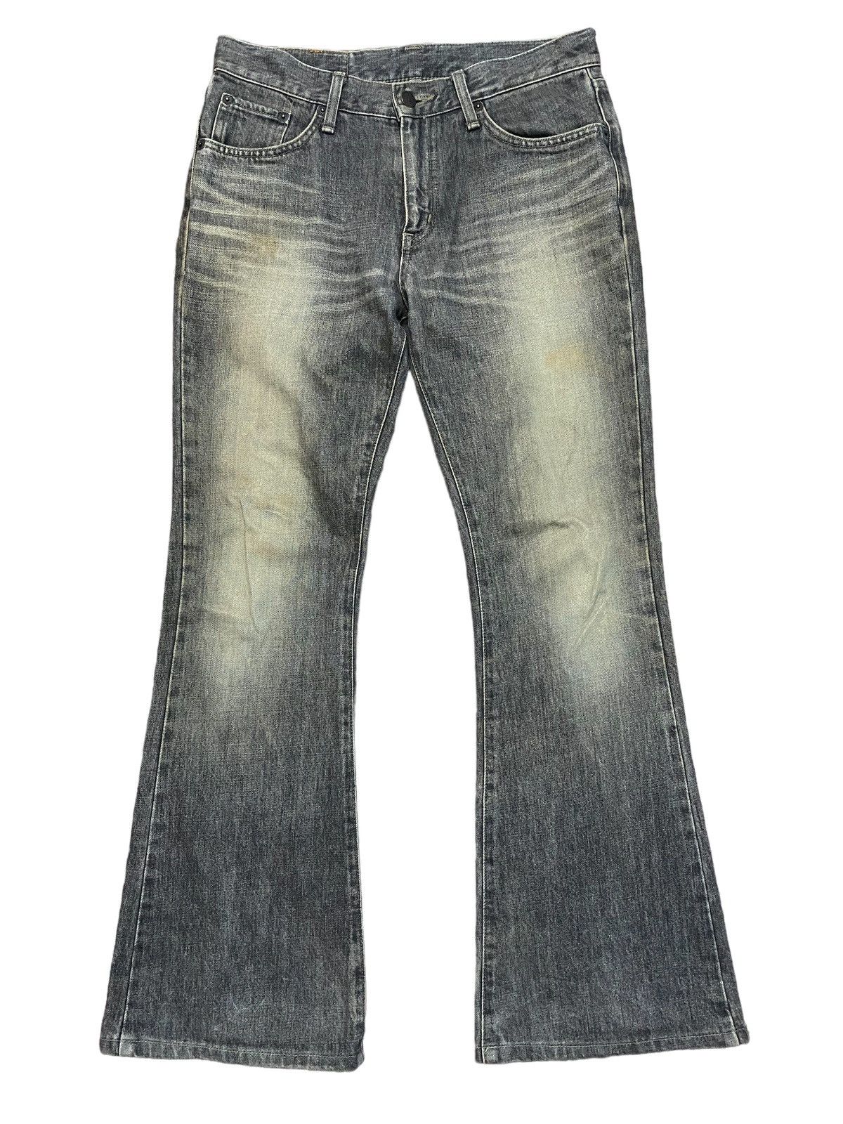 Edwin Flare Jeans Edwin Japan Denim Boot Cut Faded Black Punk Size US 30 / EU 46 - 1 Thumbnail