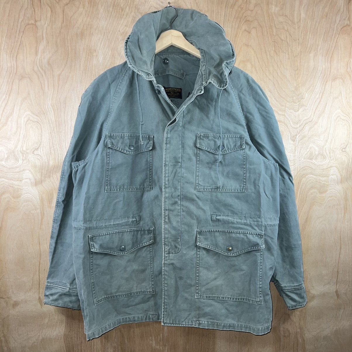 Vintage VINTAGE 50s MEN’S USAF COTTON SATEEN HOODED JACKET Size US L / EU 52-54 / 3 - 1 Thumbnail