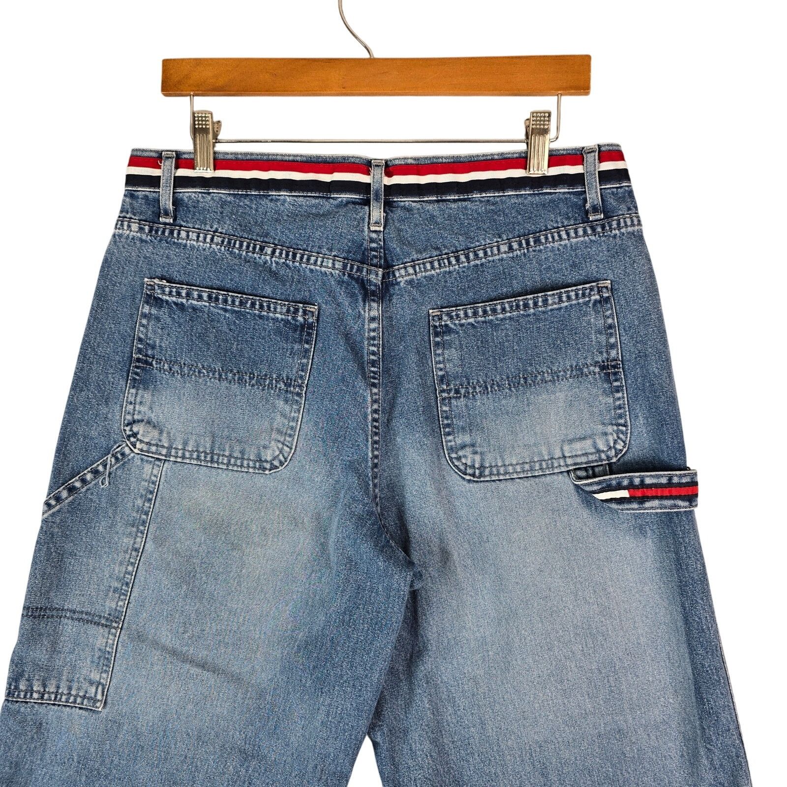 Tommy Hilfiger Vintage Tommy Hilfiger Carpenter Jeans Womens 12 32x30 Baggy Size 34" / US 12 / IT 48 - 1 Thumbnail