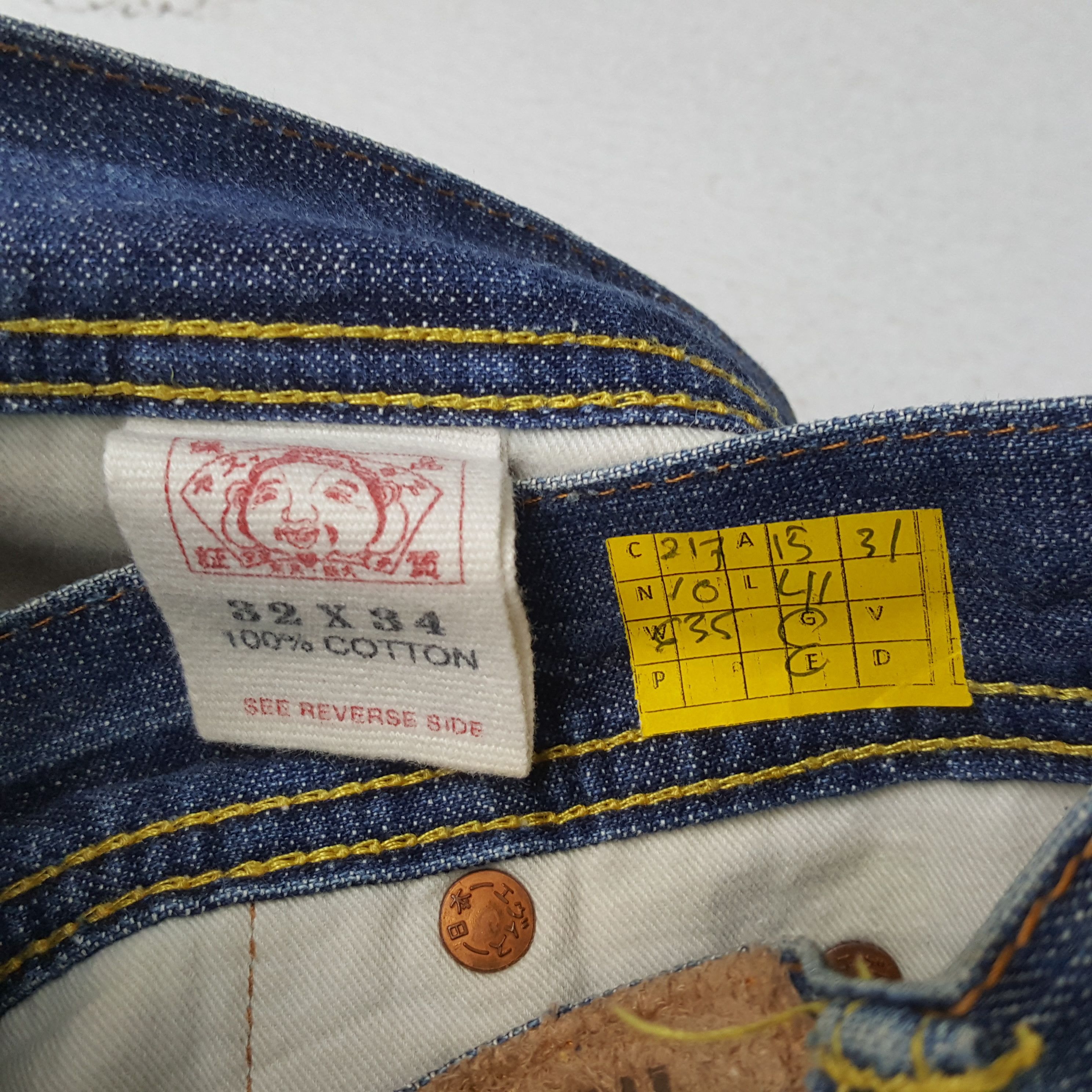 Evisu × Japanese Brand × Vintage Vintage EVISU Japanese Brand Daicock Custom Style Jeans Size US 30 / EU 46 - 13 Thumbnail