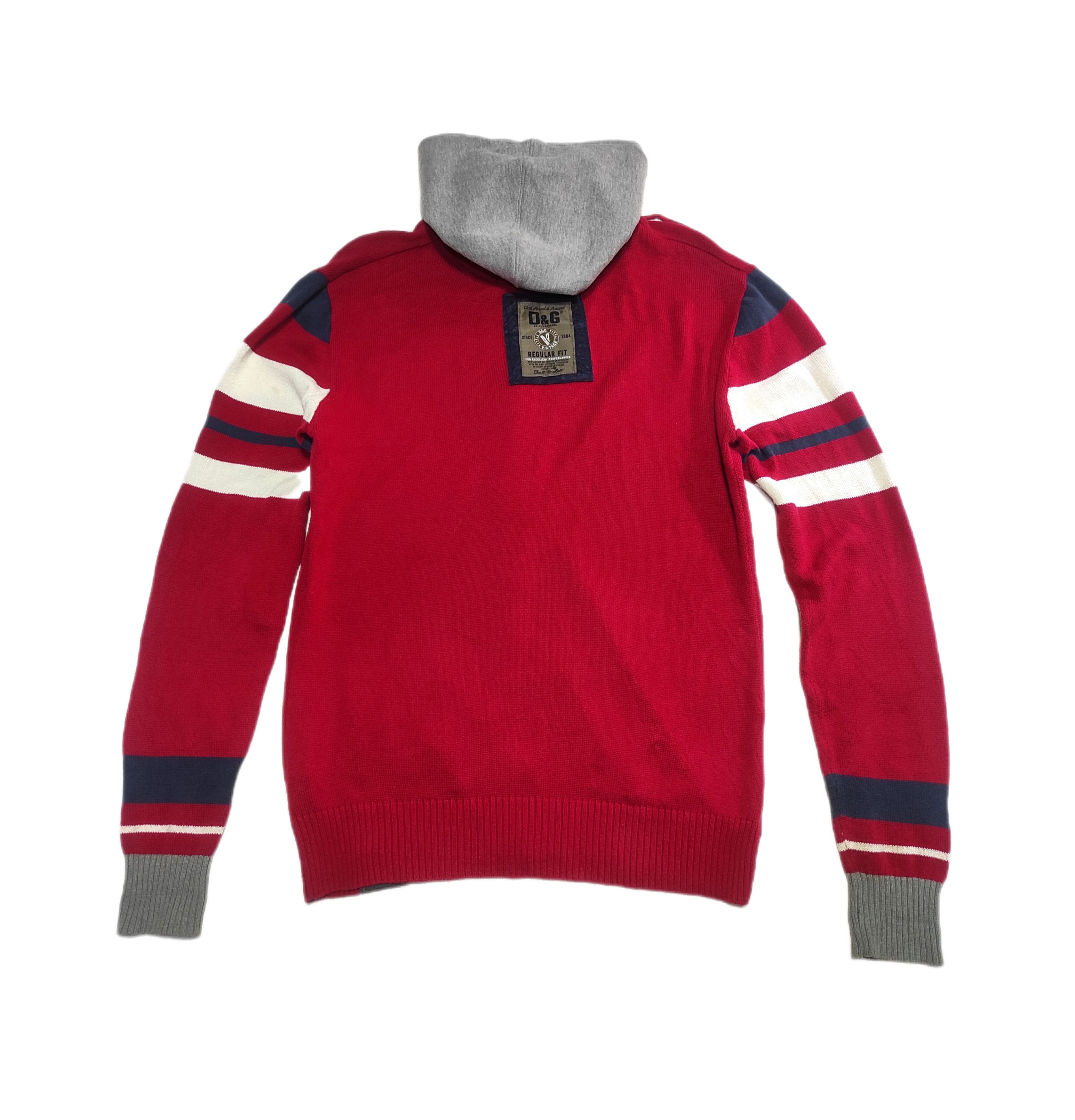 Dolce & Gabbana Beautiful Dolce & Gabbana Knitted Hoodie Vintage Rare Size US L / EU 52-54 / 3 - 3 Thumbnail