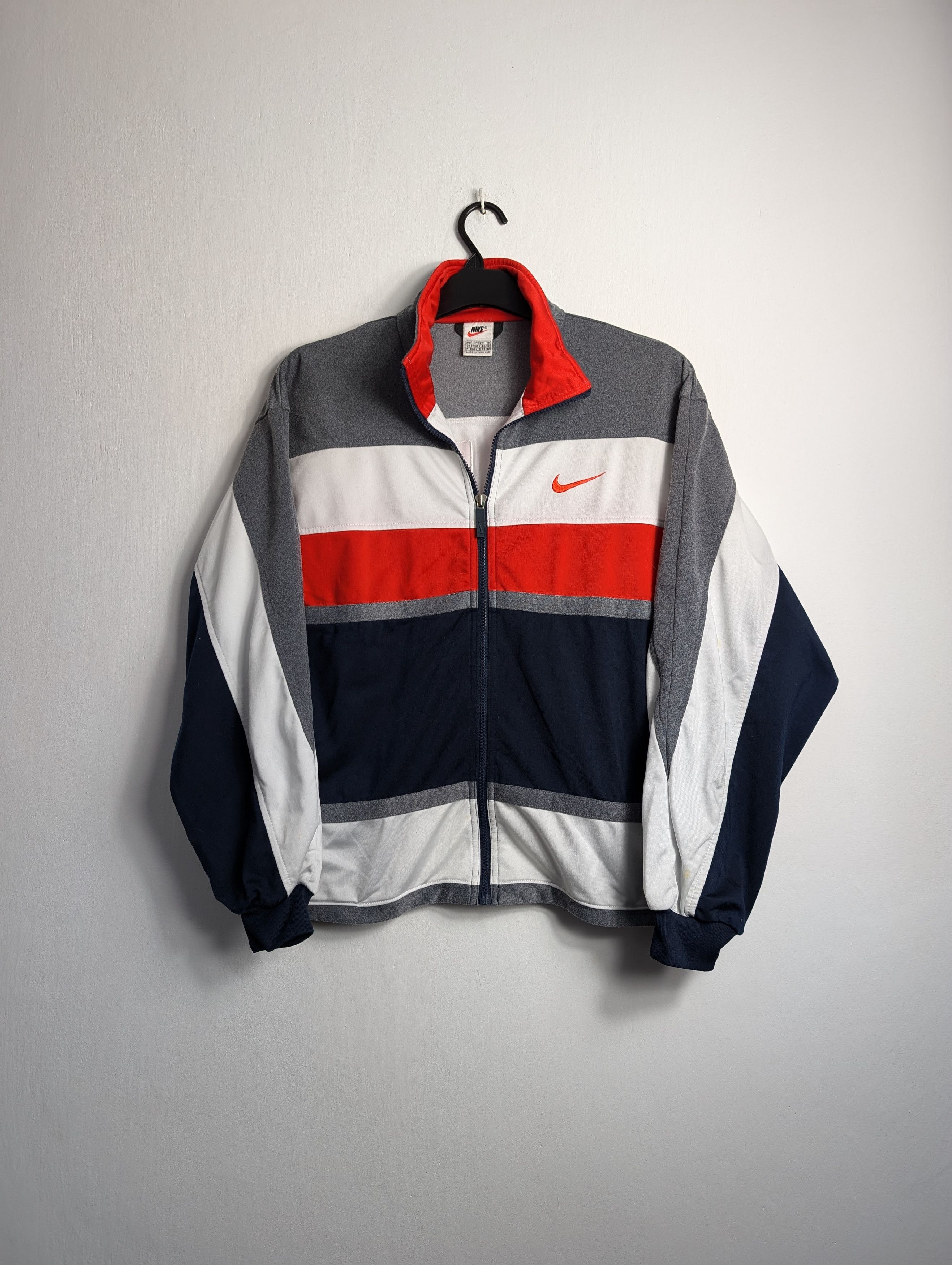 Nike × Vintage Vintage Nike 90s Track Jacket - Retro Zip Size US M / EU 48-50 / 2 - 1 Thumbnail