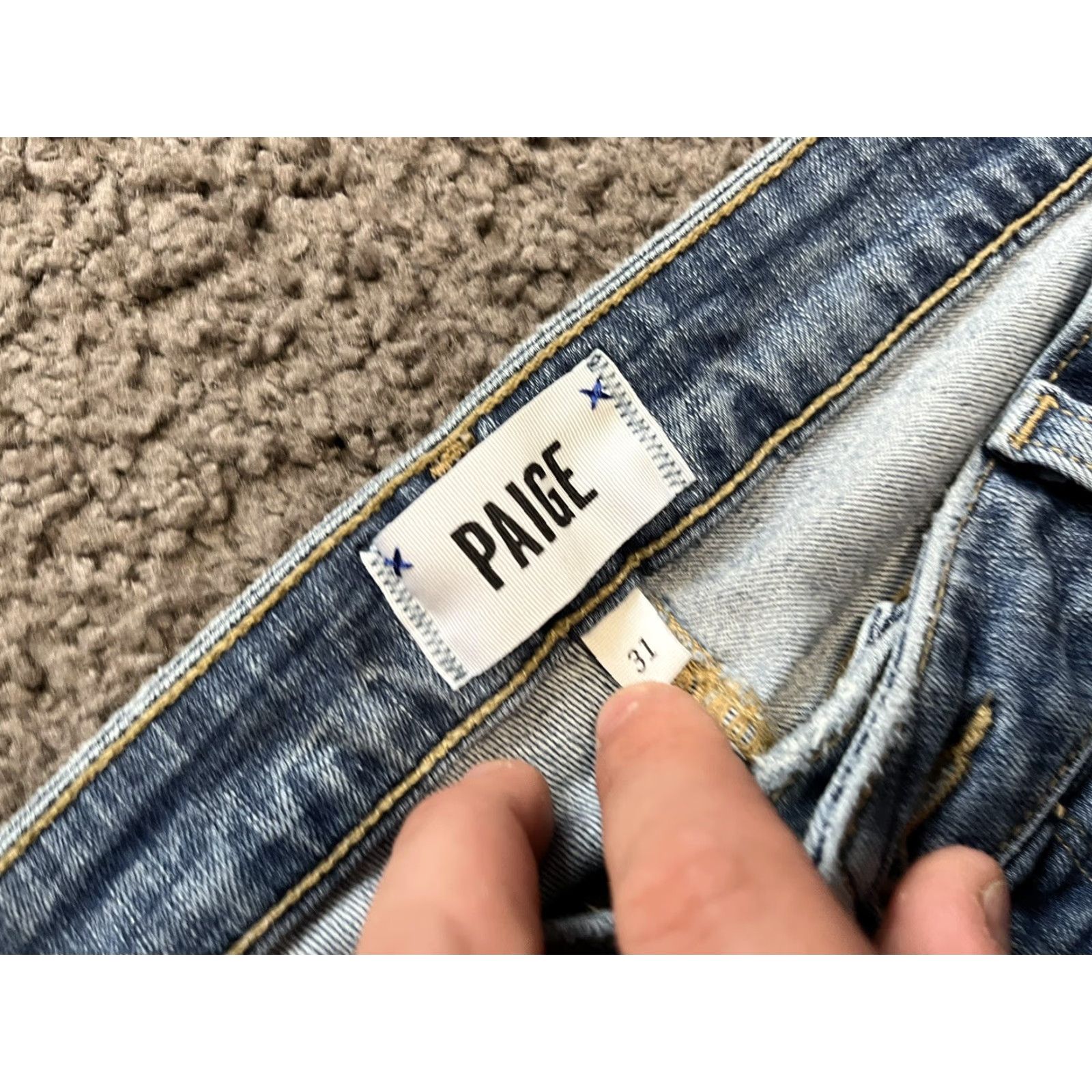 Paige PAIGE Verdugo Crop Jeans Women 31x27 Dark Wash Denim Cotton Blend Blue Cropped Low Rise Skinny Regular Size 31 Womens Jeans Size 24" / US 00 / IT 34 - 6 Thumbnail