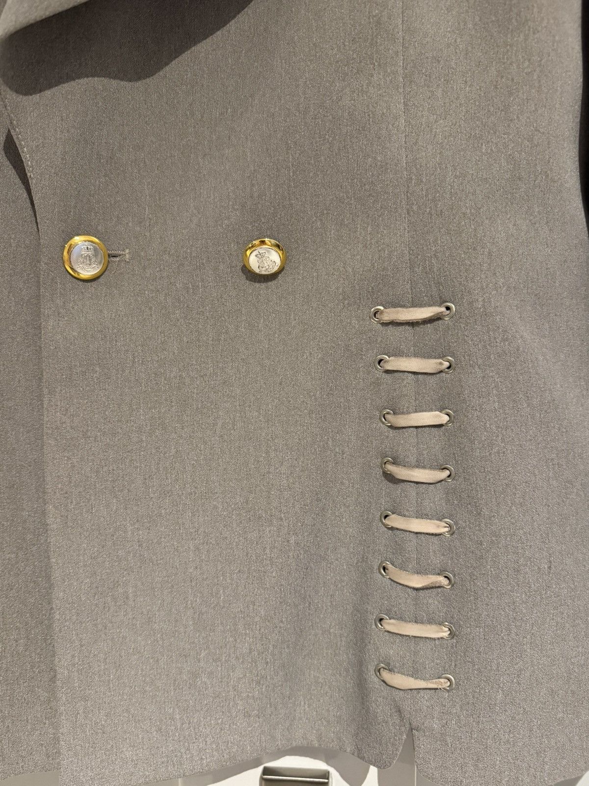 Vintage Vintage Grey Blazer with Decorative Details Size XL / US 12-14 / IT 48-50 - 4 Thumbnail