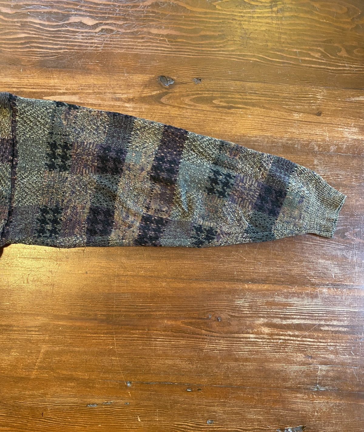 Lord & Taylor Vintage 90’s Lord & Taylor Plaid Knit Sweater Earthtones Size US XL / EU 56 / 4 - 9 Thumbnail