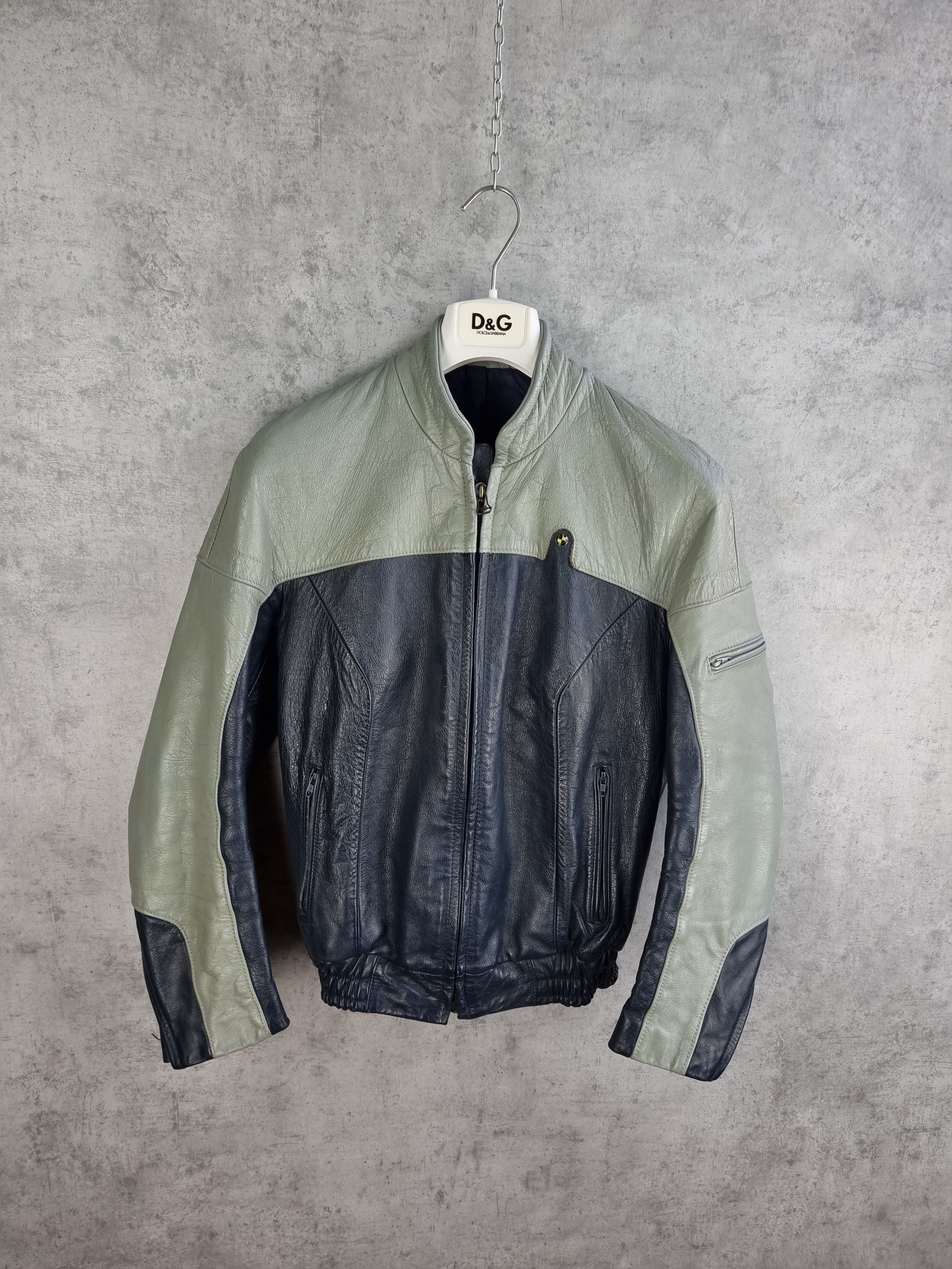 BMW 80s Rare Size BMW Leather Jacket made in West Germany Size US S / EU 44-46 / 1 - 16 Thumbnail