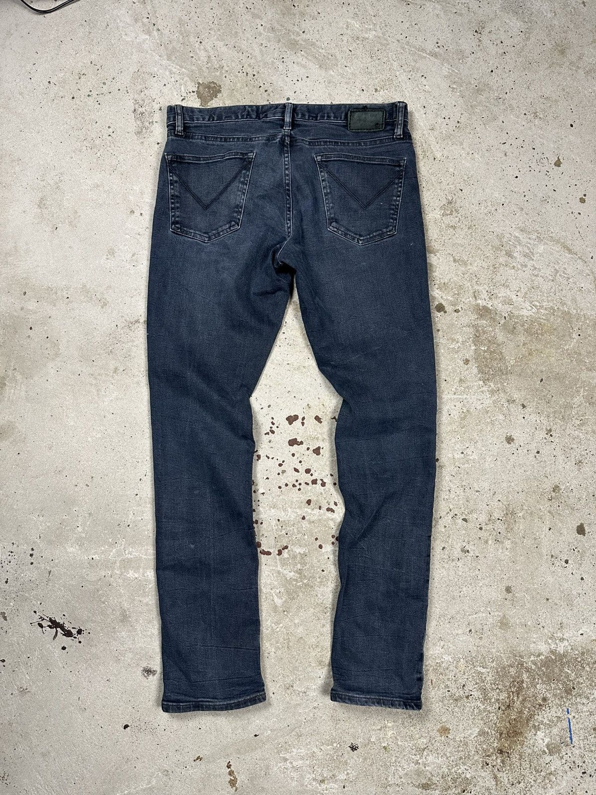 John Varvatos John Varvatos Wight Washed Black/Gray Denim Pants Size US 33 - 2 Thumbnail