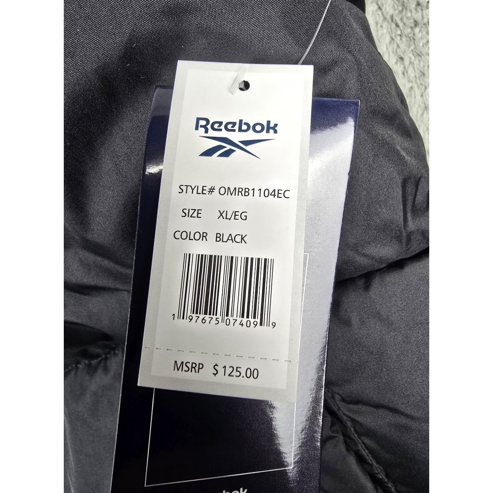 Reebok VINTAGE? (No) Reebok Vest Mens XL Black Quilted Insulated Puffer Zip Pockets Logo OMRB1104EC Size US XL / EU 56 / 4 - 3 Thumbnail
