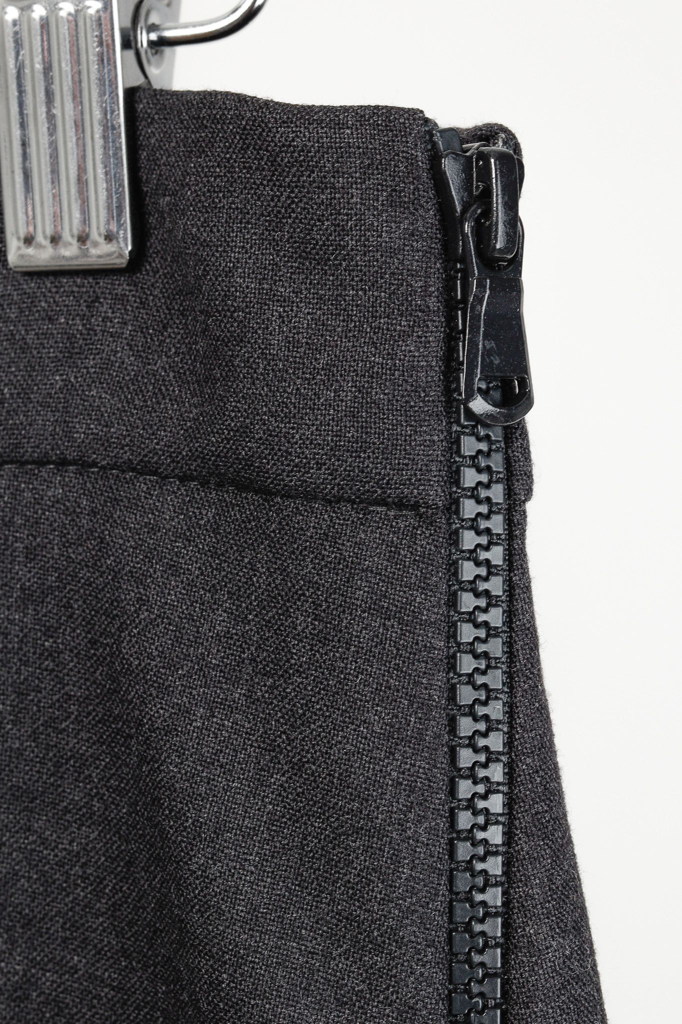 Brunello Cucinelli Brunello Cucinello Grey Wool Layered Fish-Tail Mini Skirt Size 27" / US 4 / IT 40 - 7 Thumbnail