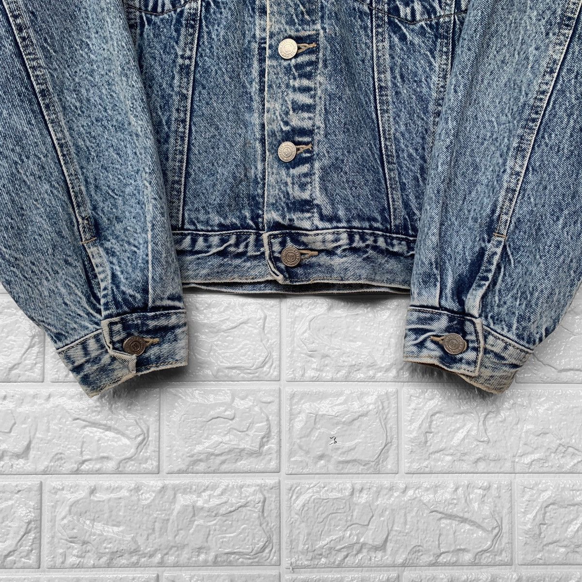 Vintage Vintage Acid Wash Big John Denim Trucker Jacket Size US S / EU 44-46 / 1 - 7 Thumbnail