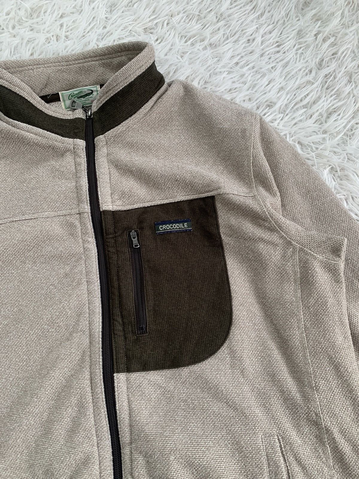 Japanese Brand Vintage Crocodile Sweater Jacket Size US L / EU 52-54 / 3 - 3 Thumbnail