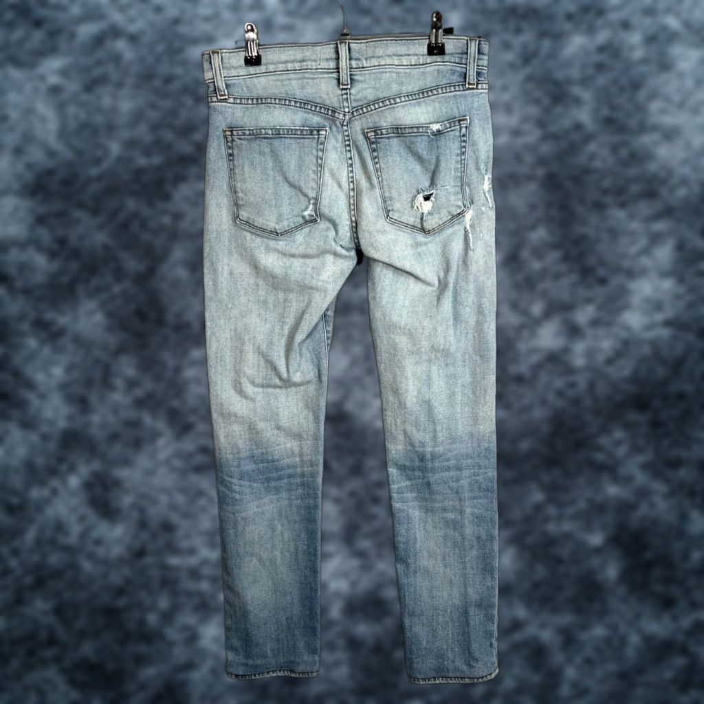 J Brand J Brand Tyler Jeans Slim Straight 29 Mens Blue Cotton Blend Denim 5-Pocket Zip Inseam 28 Distressed Size US 29 - 1 Thumbnail