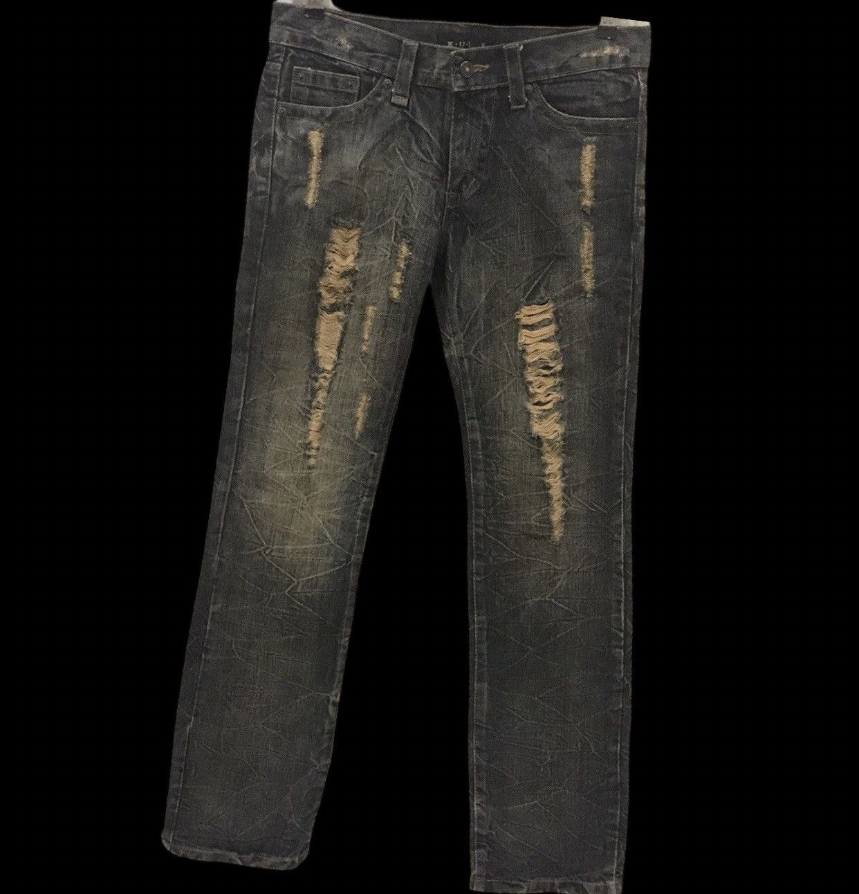 Seditionaries K.U.I Distressed Flare Denim Size US 32 / EU 48 - 2 Thumbnail