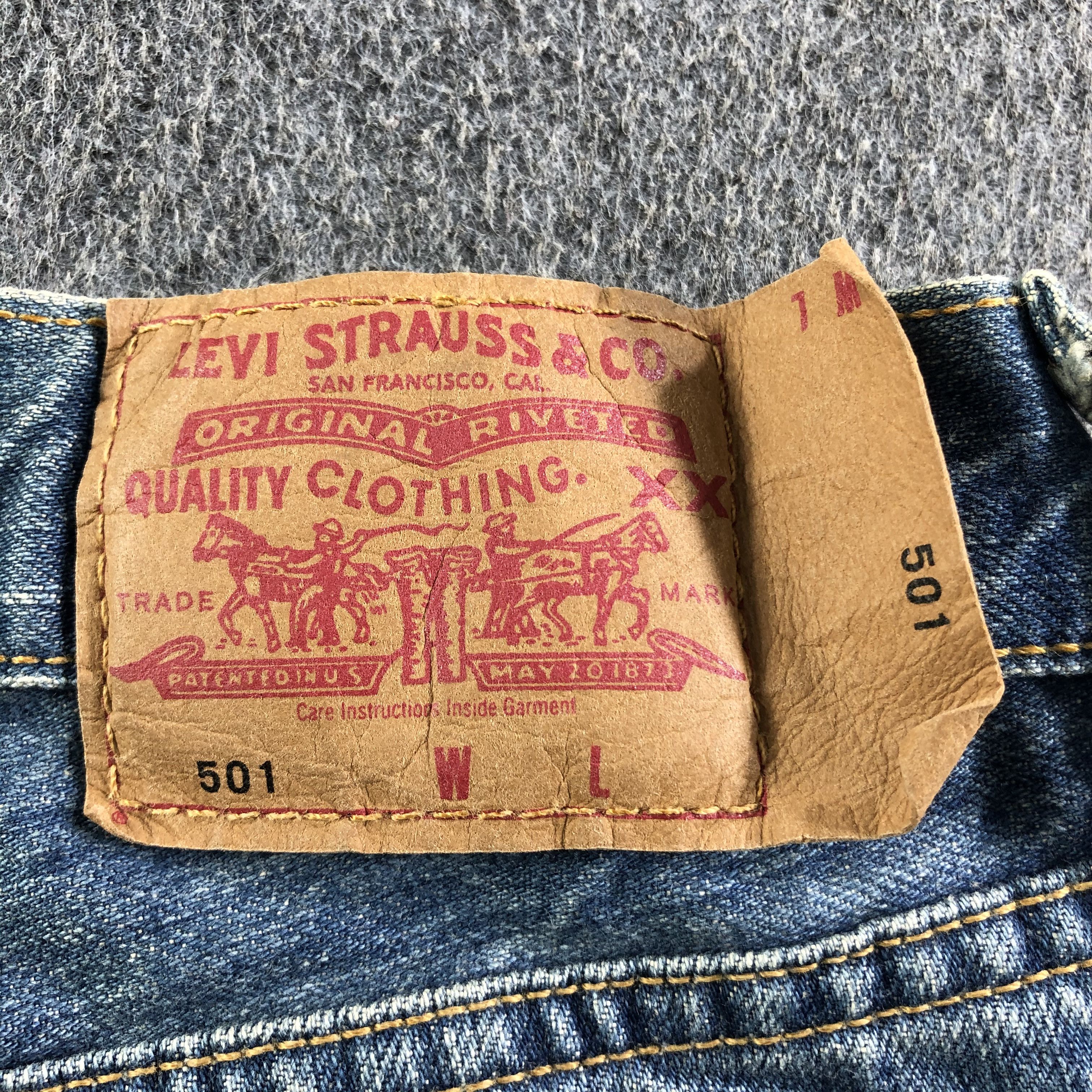 Levi's 90s Vintage Blue Wash Levis 501 Jeans-J3622 Size 29" - 5 Thumbnail