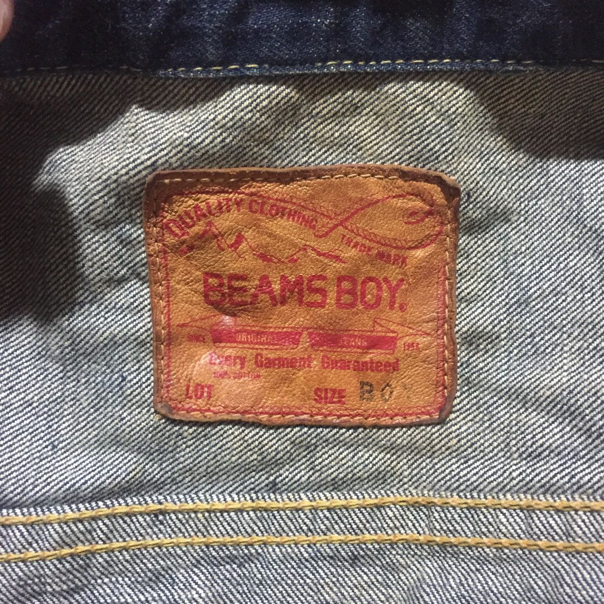 Beams Plus Vintage Beams Boy Selvedge Honeycomb Tyep 2 Denim Jacket Size US S / EU 44-46 / 1 - 10 Thumbnail
