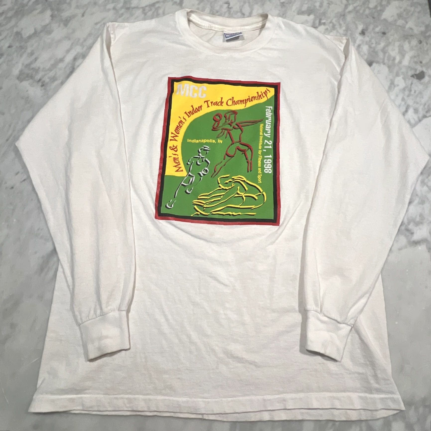 Vintage VINTAGE 1988 MCC Indoor Track Championship T Shirt Men XL Butler UMW Loyola USA Size US XL / EU 56 / 4 - 2 Thumbnail